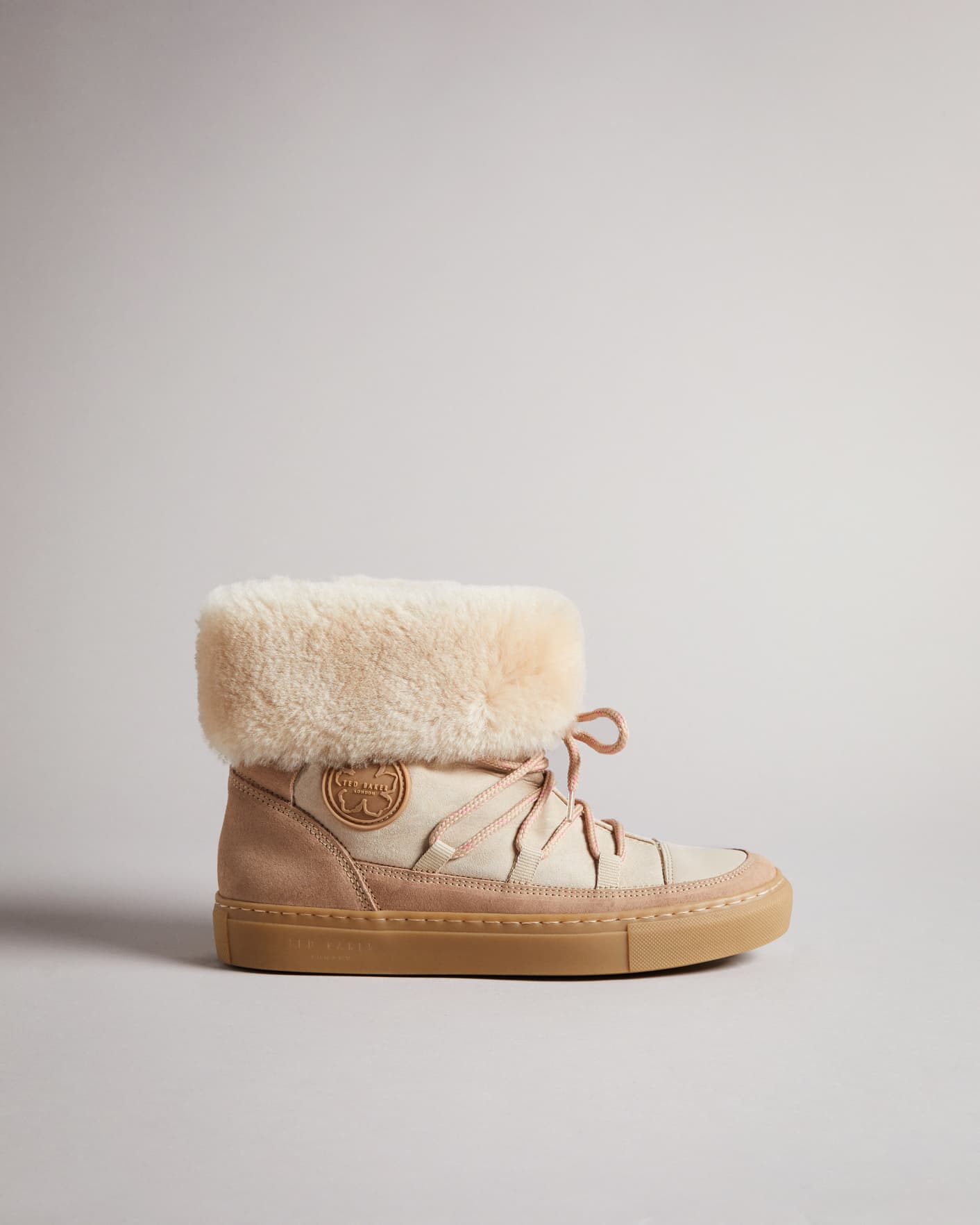 Natural Shearling Suede snow boot Ted Baker