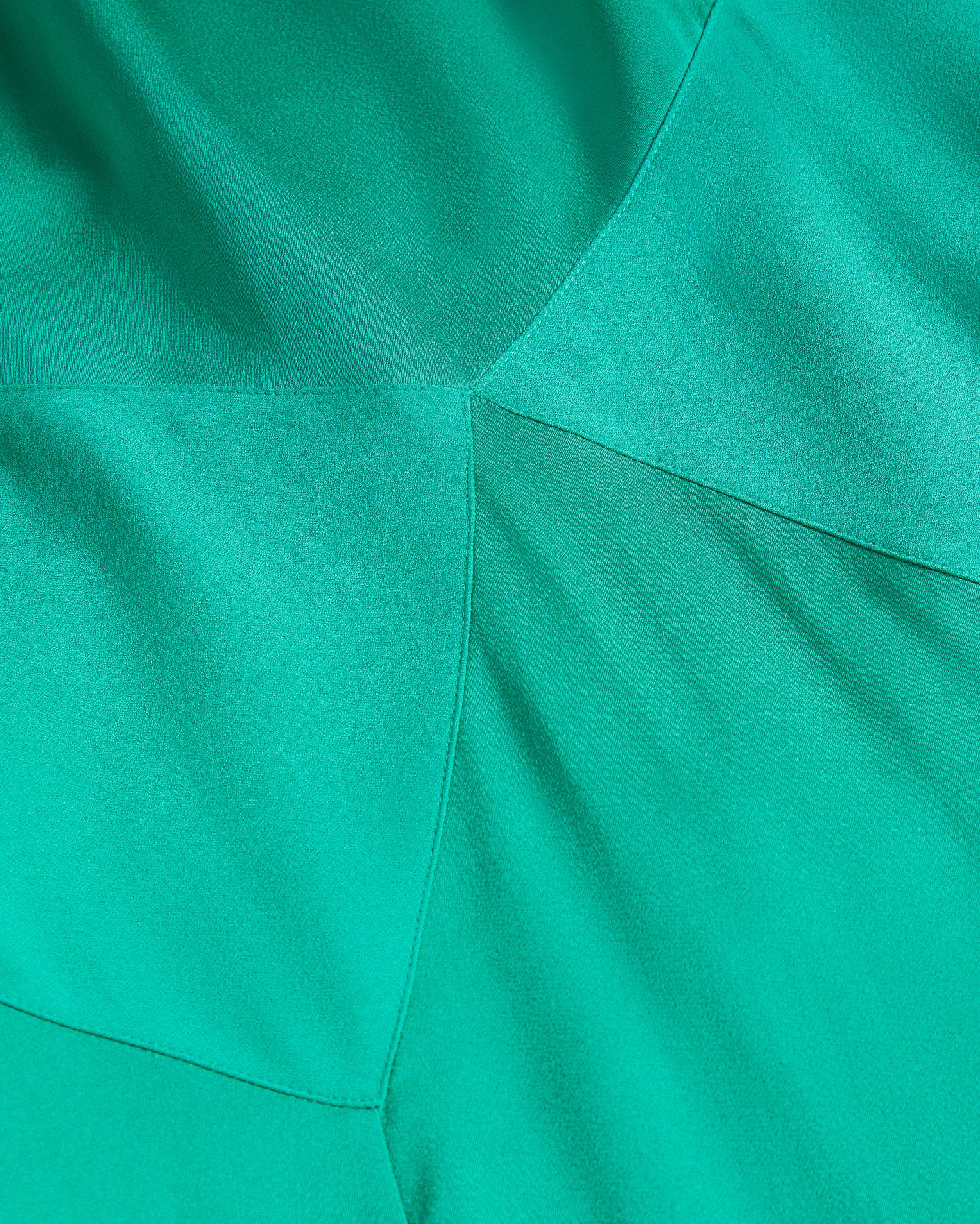Medium Green Asymmetric Panelled Midi Slip Dress Ted Baker