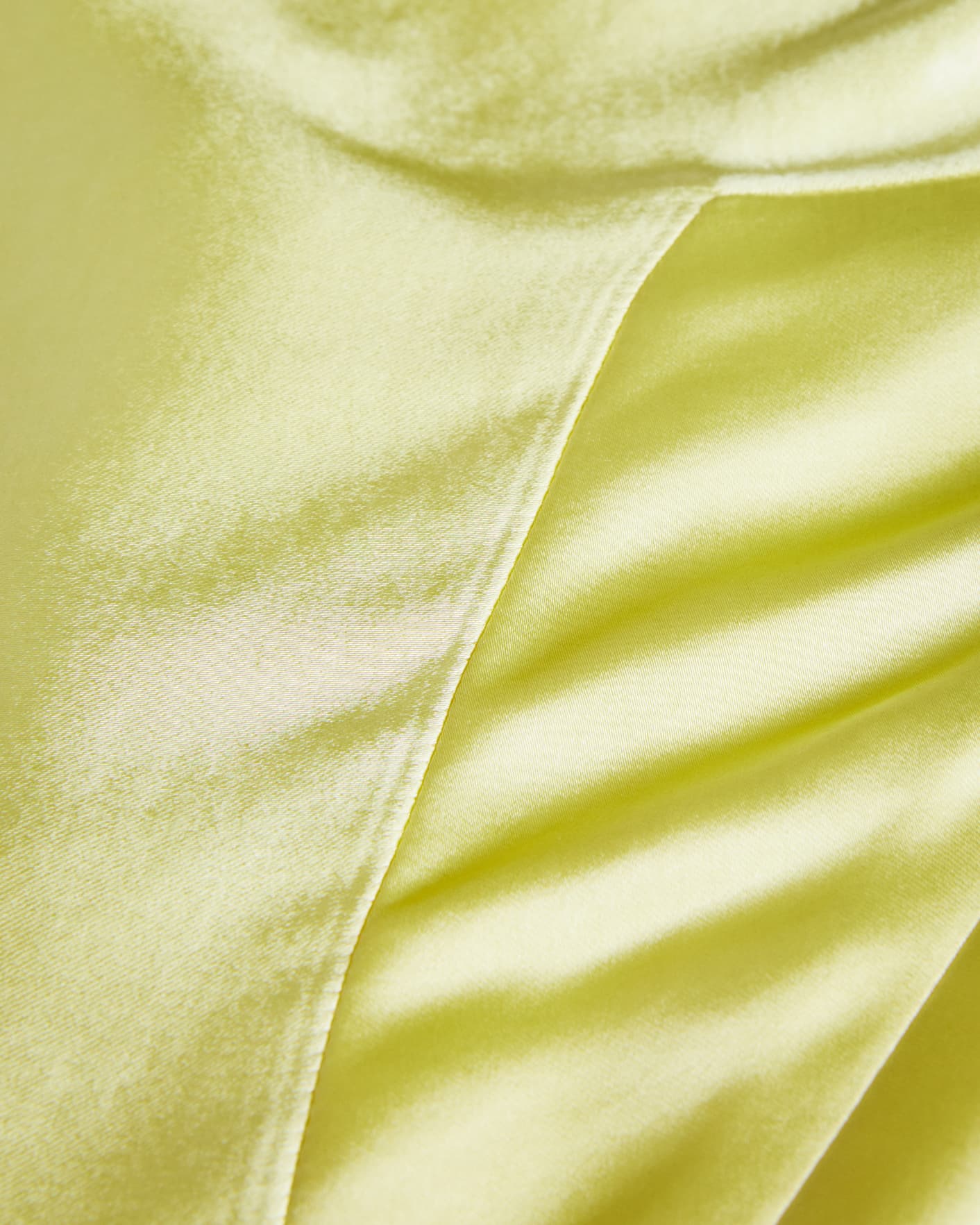 Light Yellow Cold Shoulder Cowl Front Midi Slip Dress Ted Baker