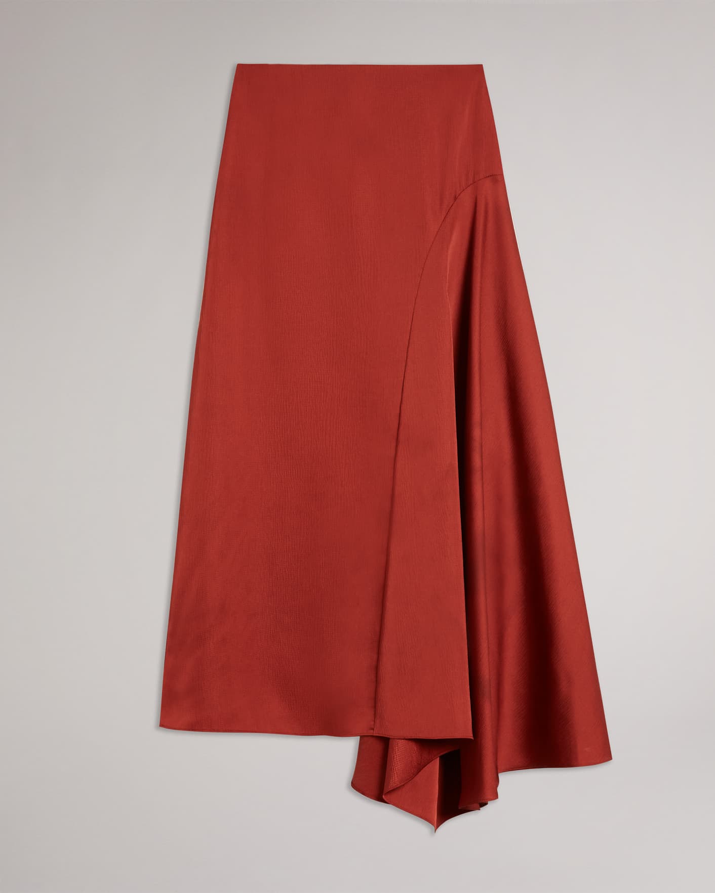 Brown Asymmetric Midaxi Skirt Ted Baker