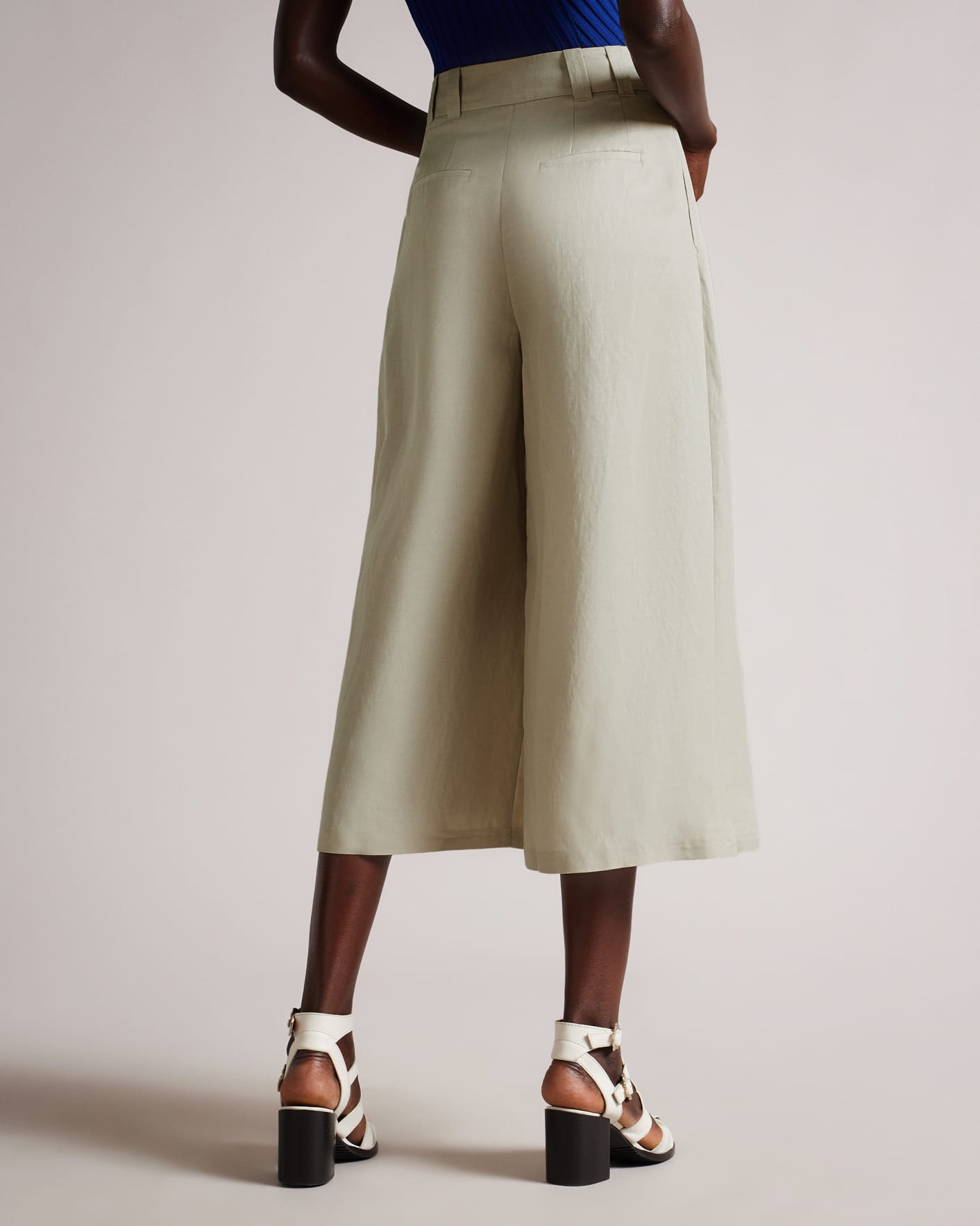 Natural Extra Wide Palazzo Tailored Culotte Ted Baker