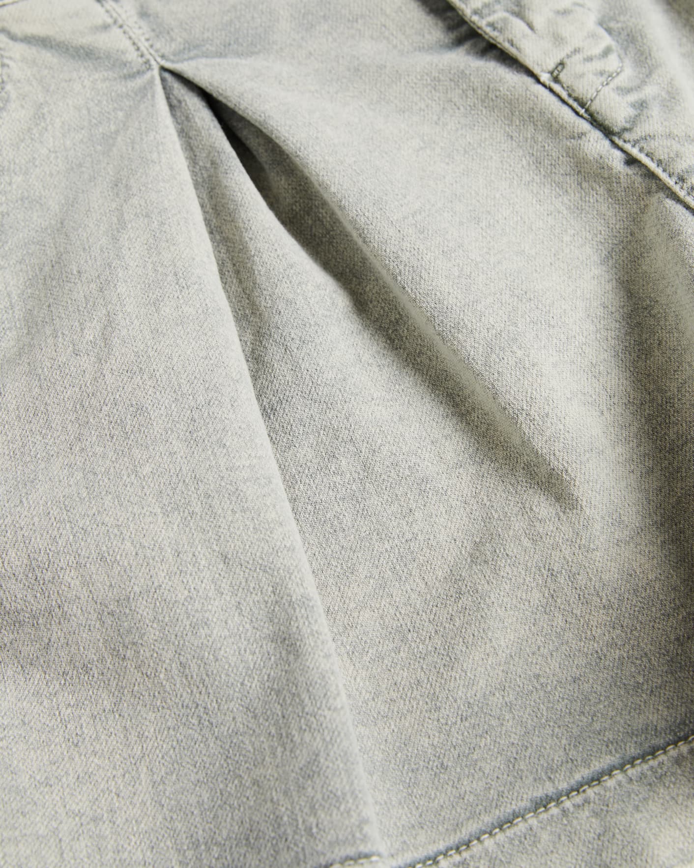 Light Blue Tailored Denim Short with Wrap Waist Detail Ted Baker