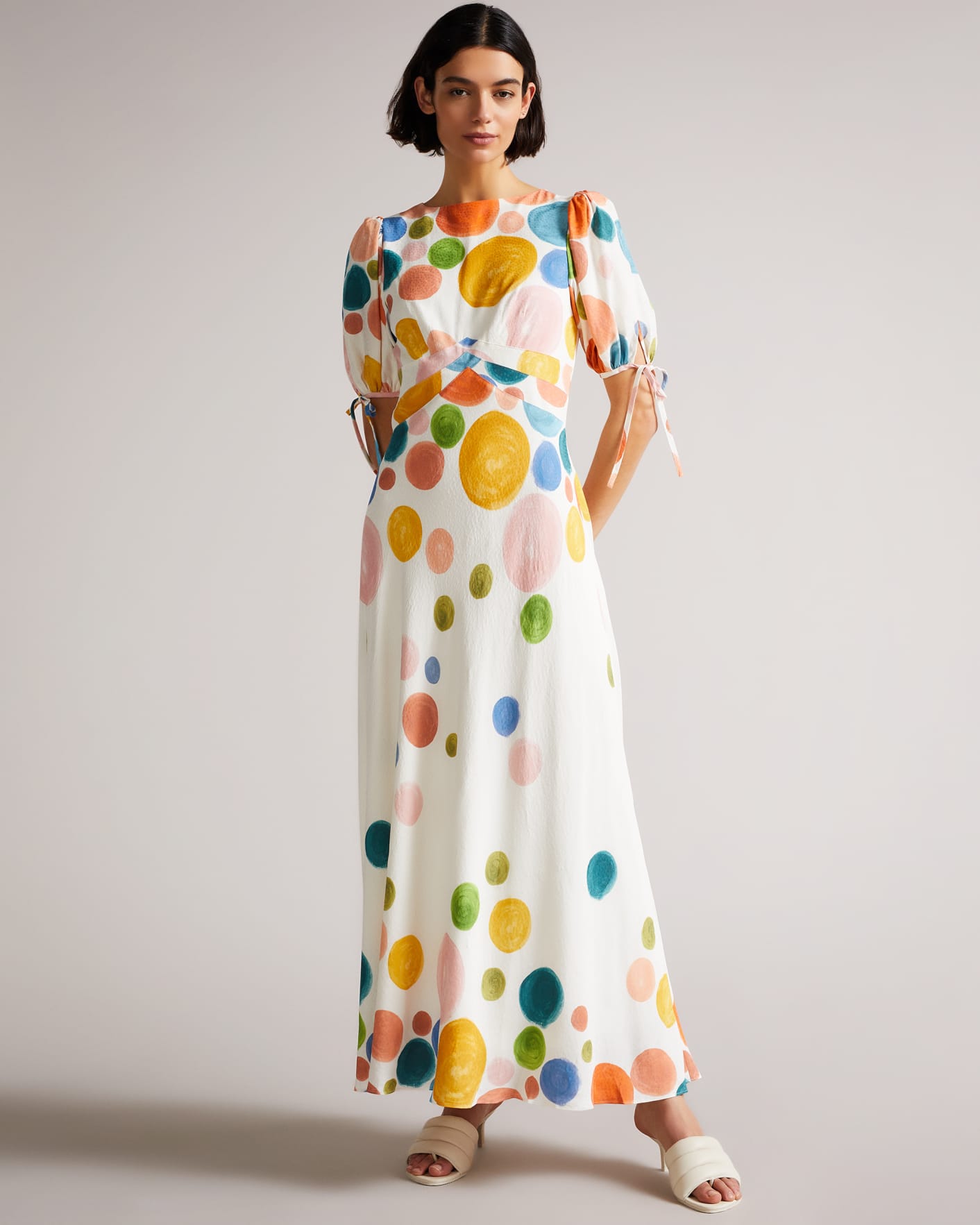 Blanc Robe longue Painted Spot Ted Baker