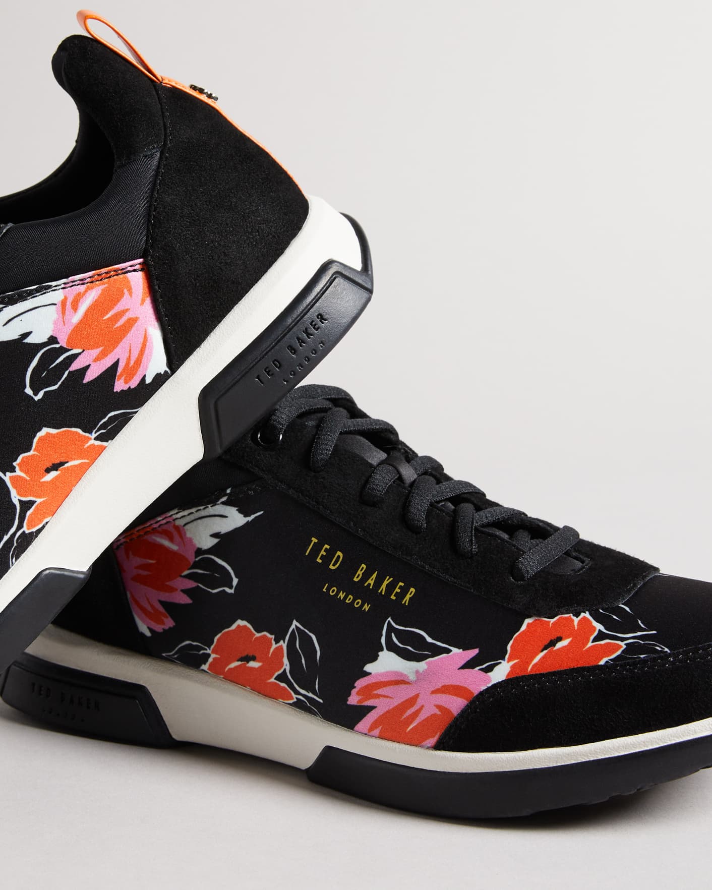 Black Bolt On running trainers Ted Baker