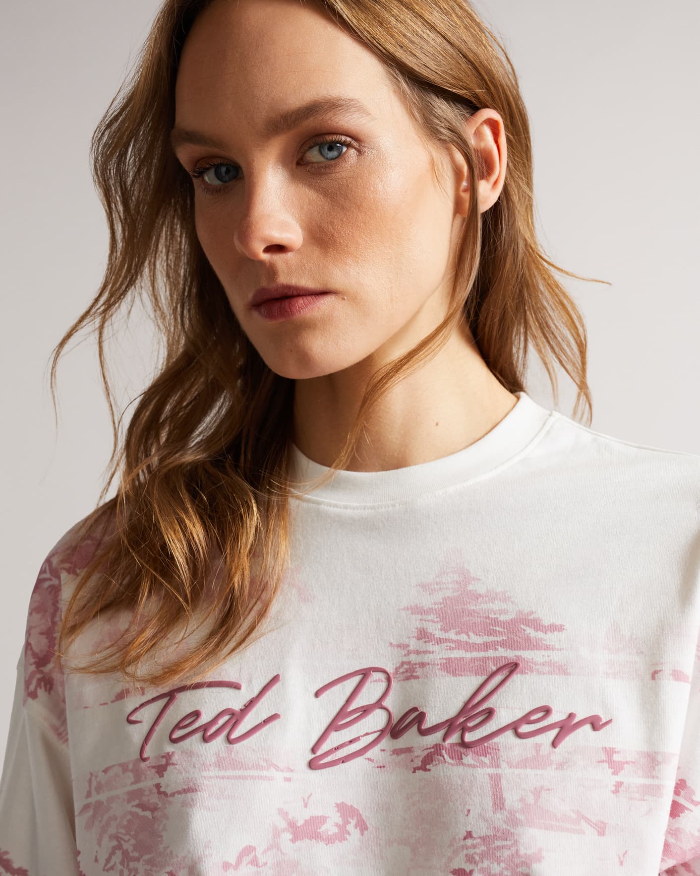 White Cropped Tee Ted Baker