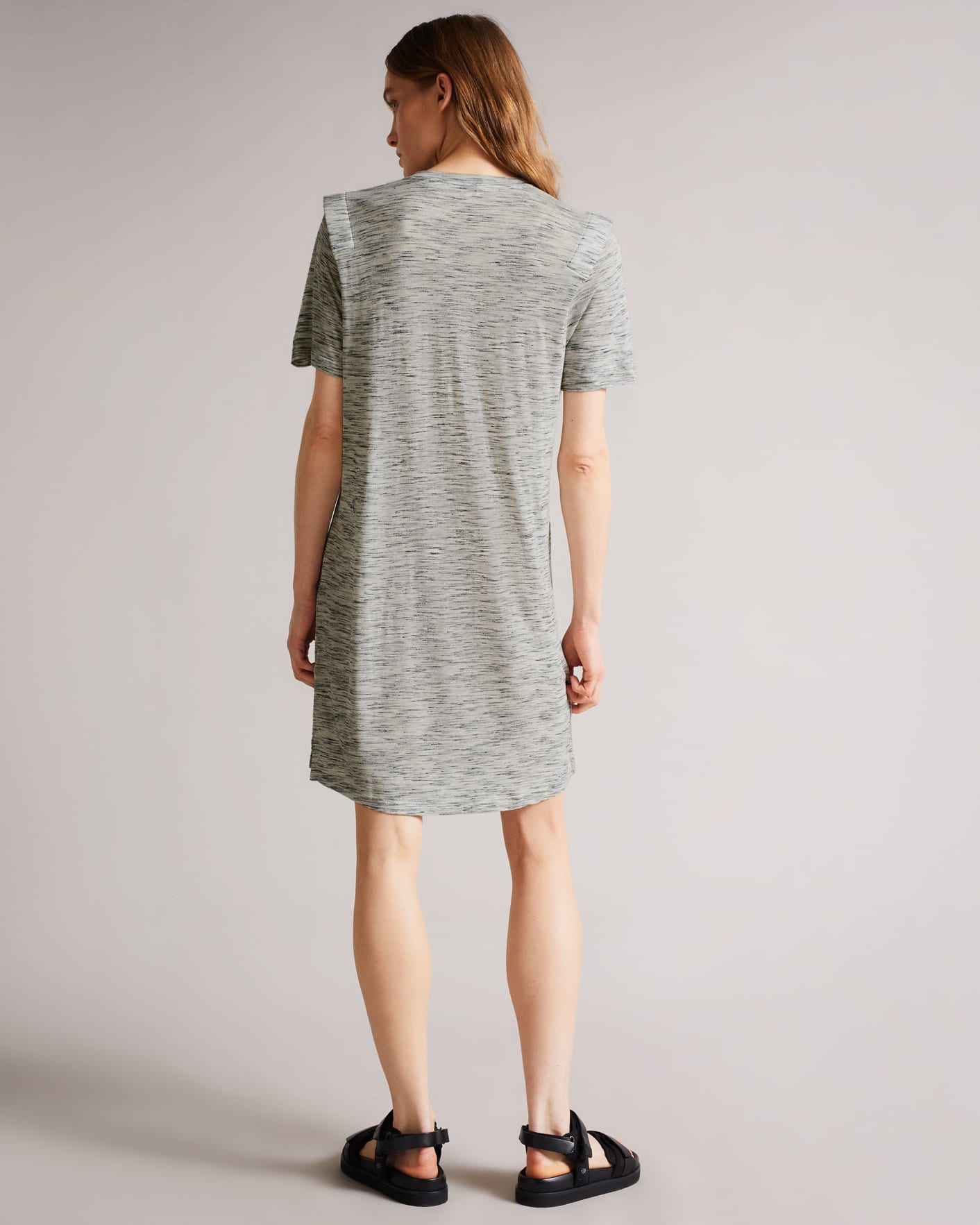 White T Shirt Dress With Shoulder Detail Ted Baker