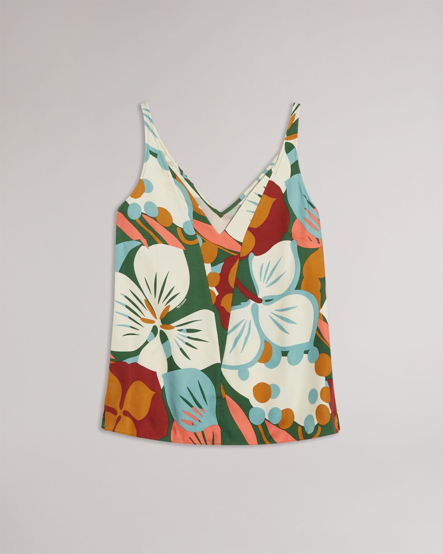 Green Double Layer Effect Cami Ted Baker