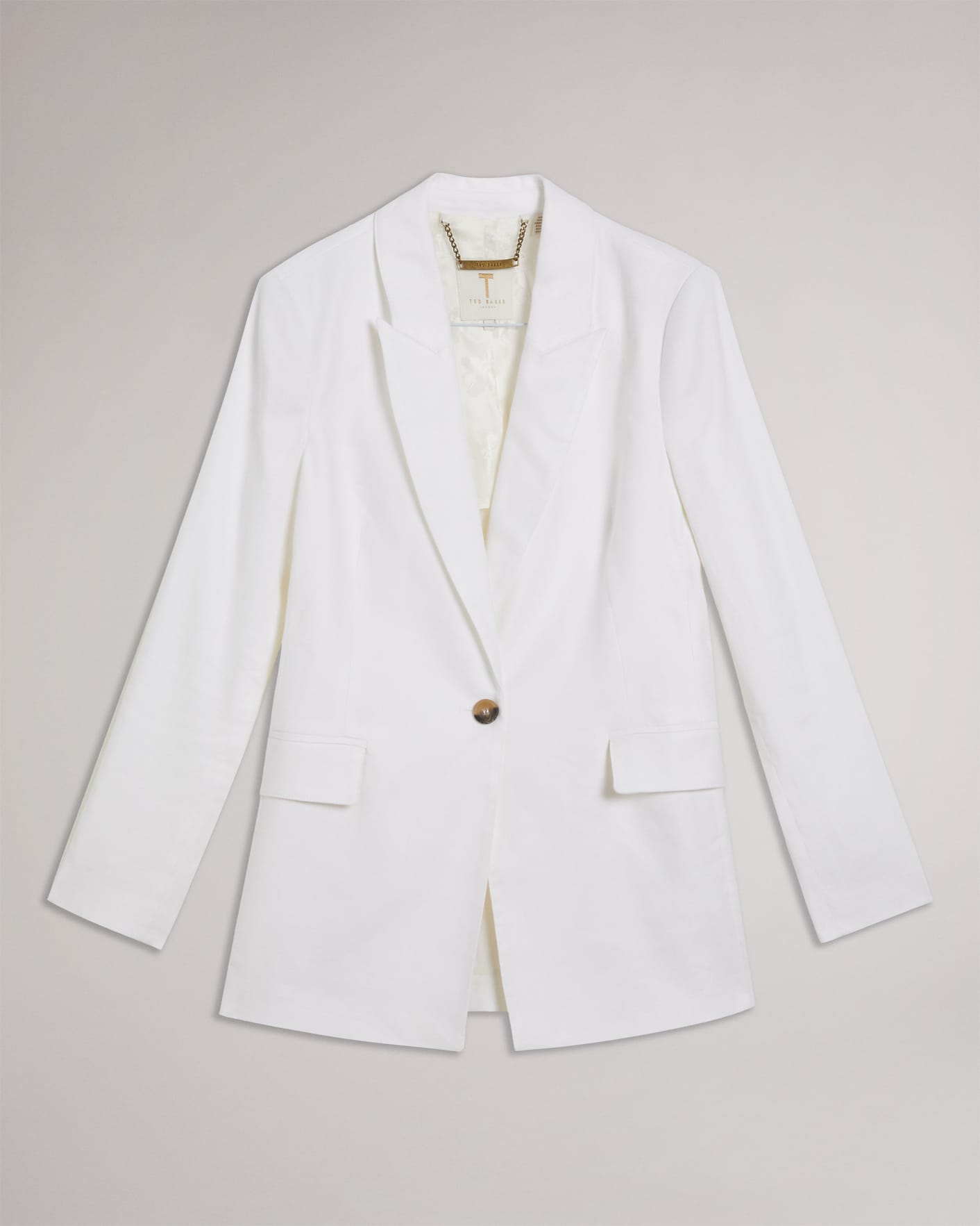 Weiß Single Breasted Blazer with Peaked Lapel Ted Baker