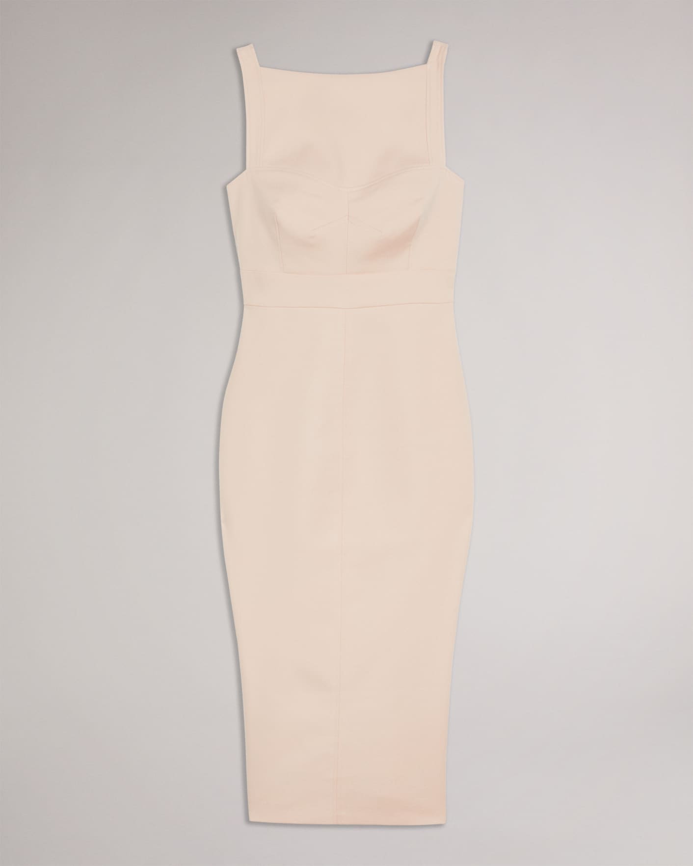 Pale Pink Bodycon Midi Dress Ted Baker