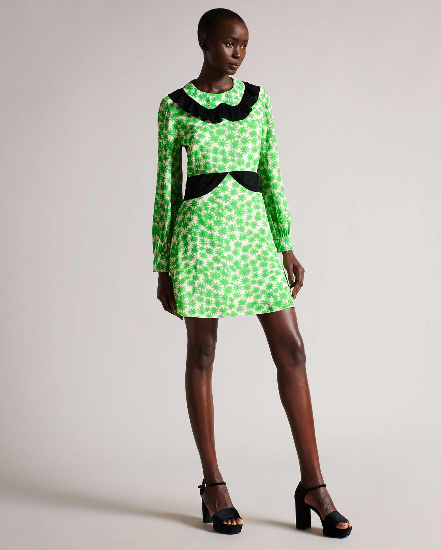 Green MIB Floral Printed Dress Ted Baker