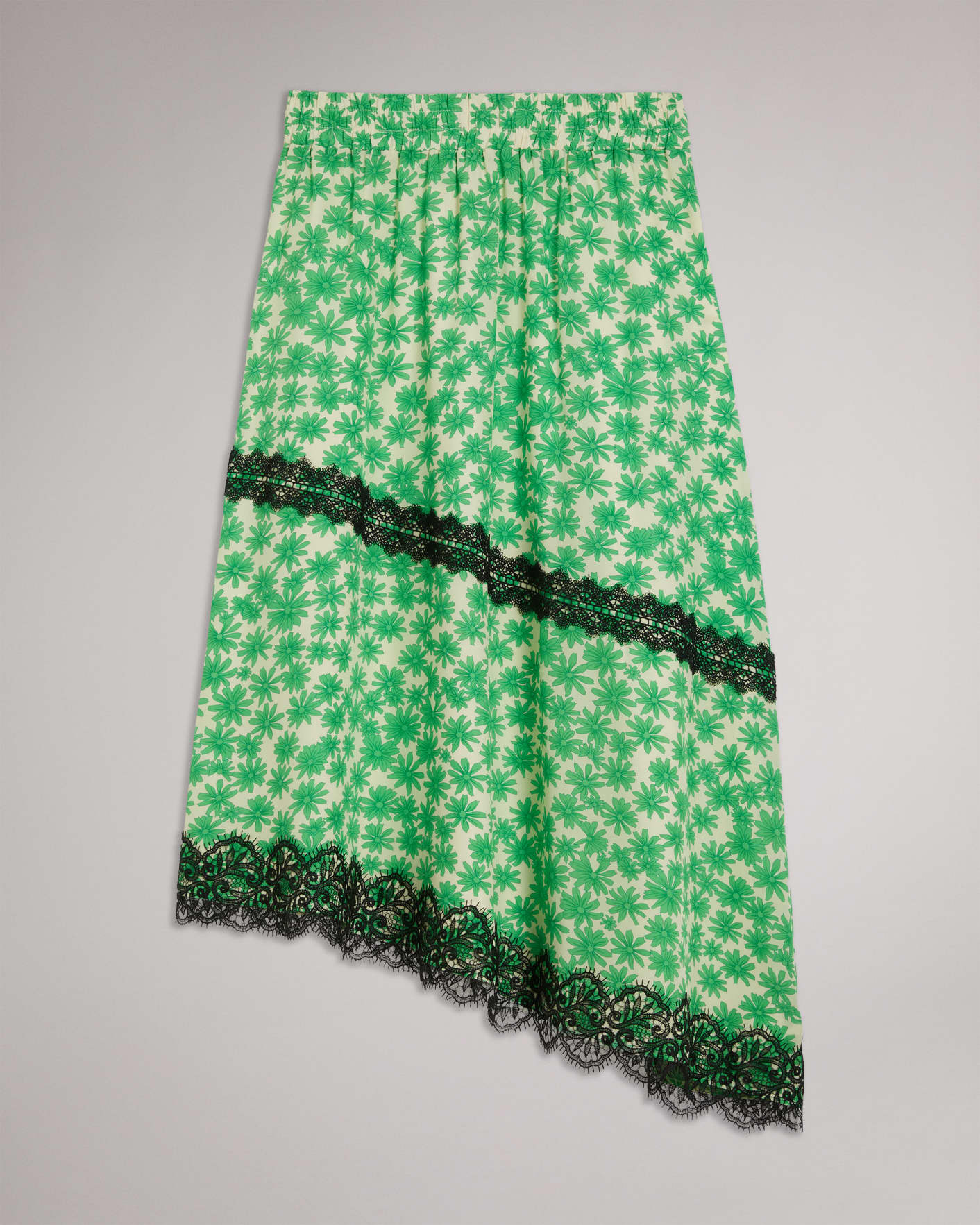 Green MIB Asymmetric Skirt Ted Baker