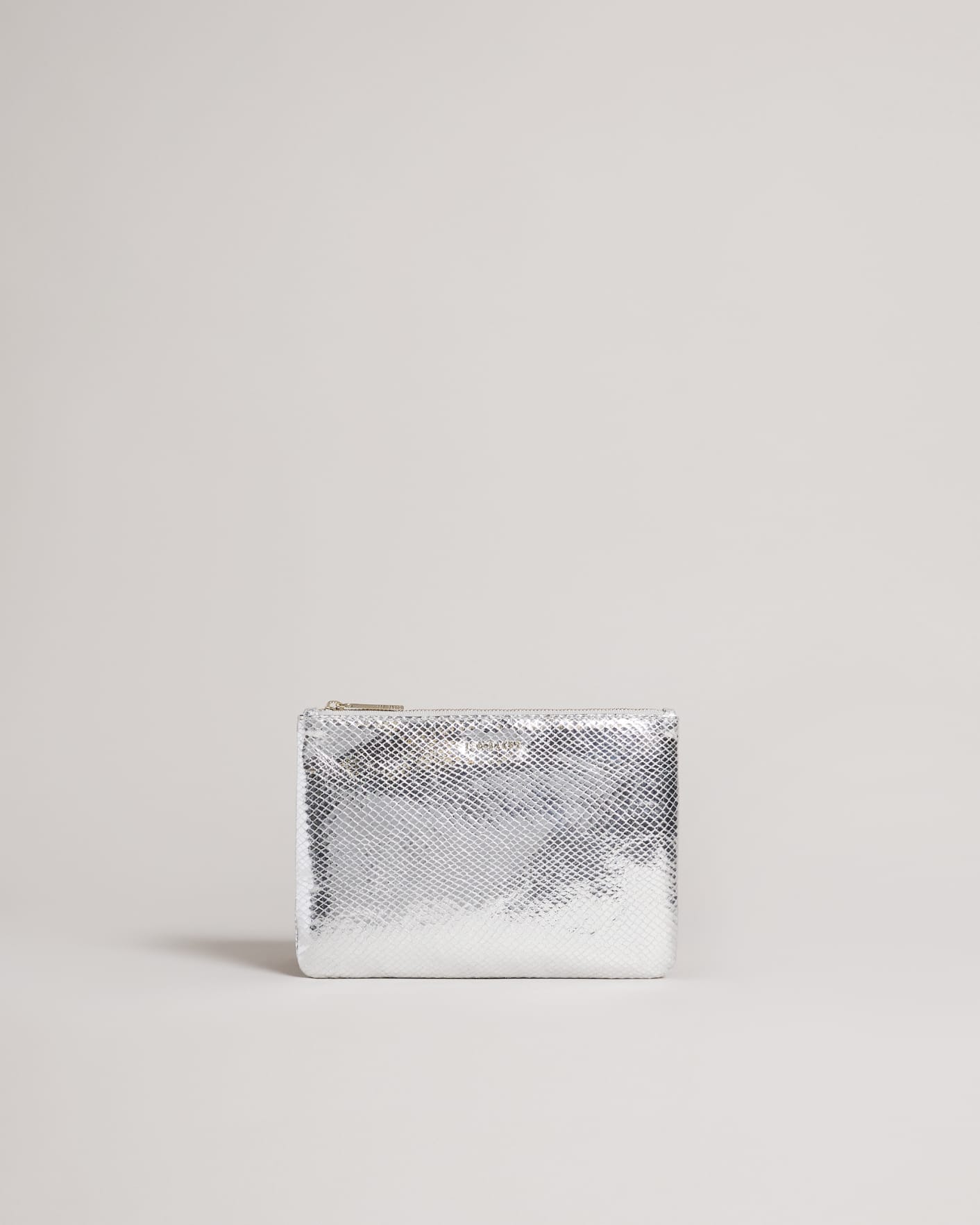 Silver Snake Detail Small Pouch Ted Baker