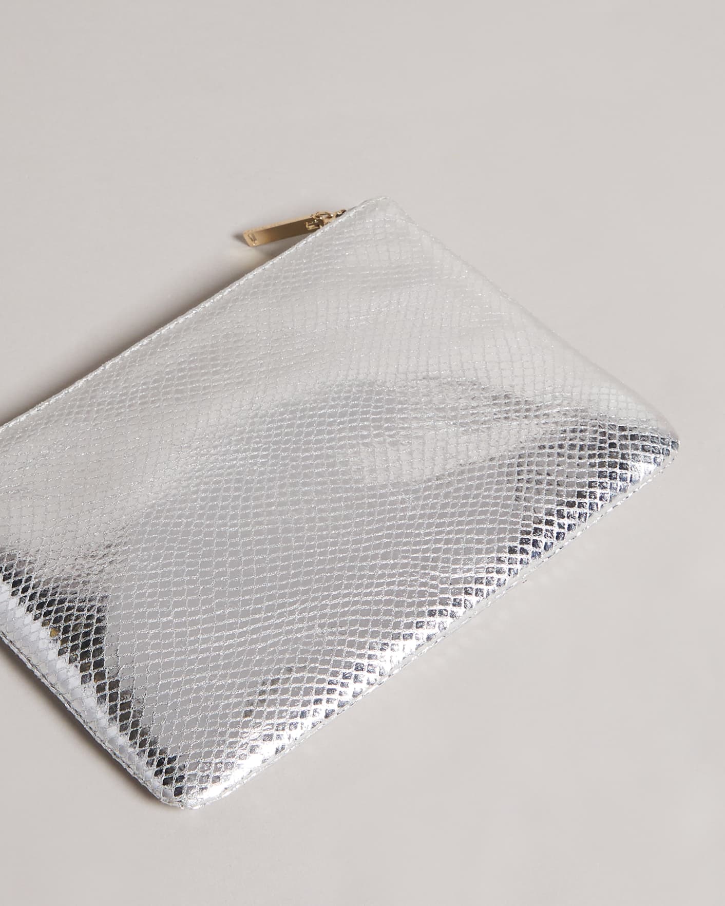 Silver Snake Detail Small Pouch Ted Baker