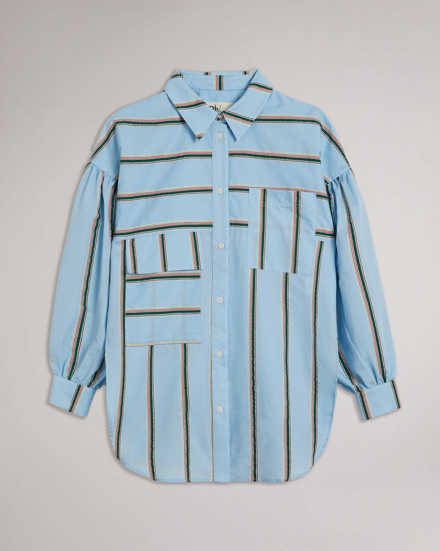 Light Blue MIB Striped Shirt Ted Baker