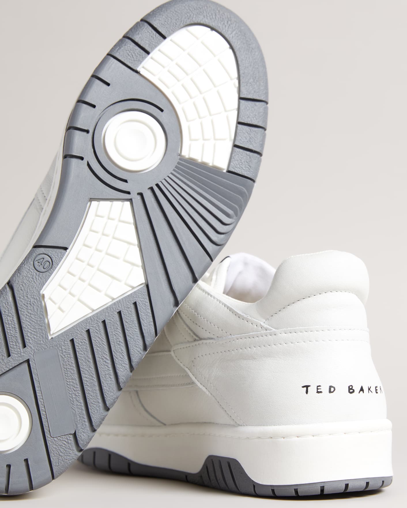 Ecru Low Top Trainers Ted Baker