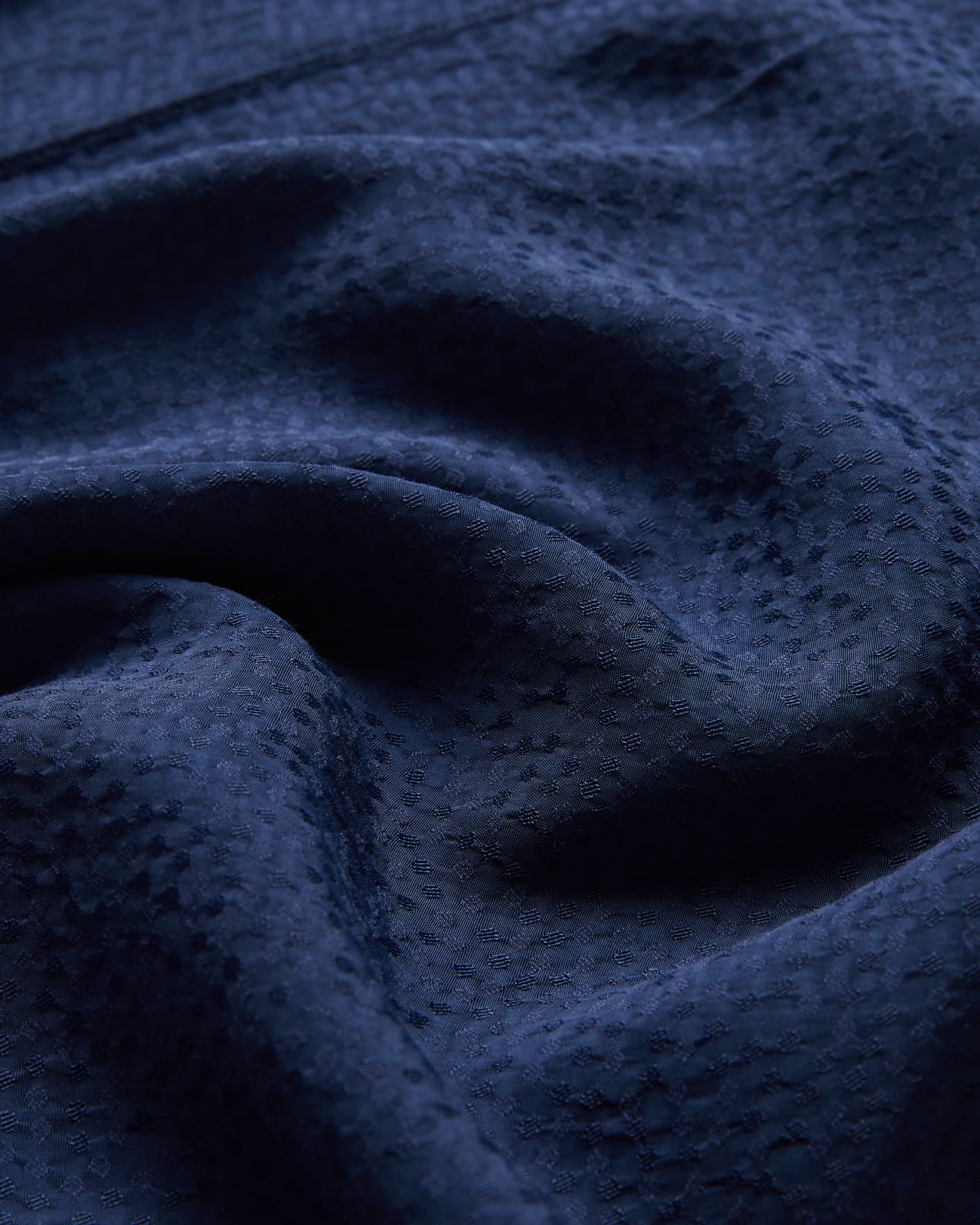 Azul marino oscuro Vestido Cintura Fruncida Liso Textura Ted Baker