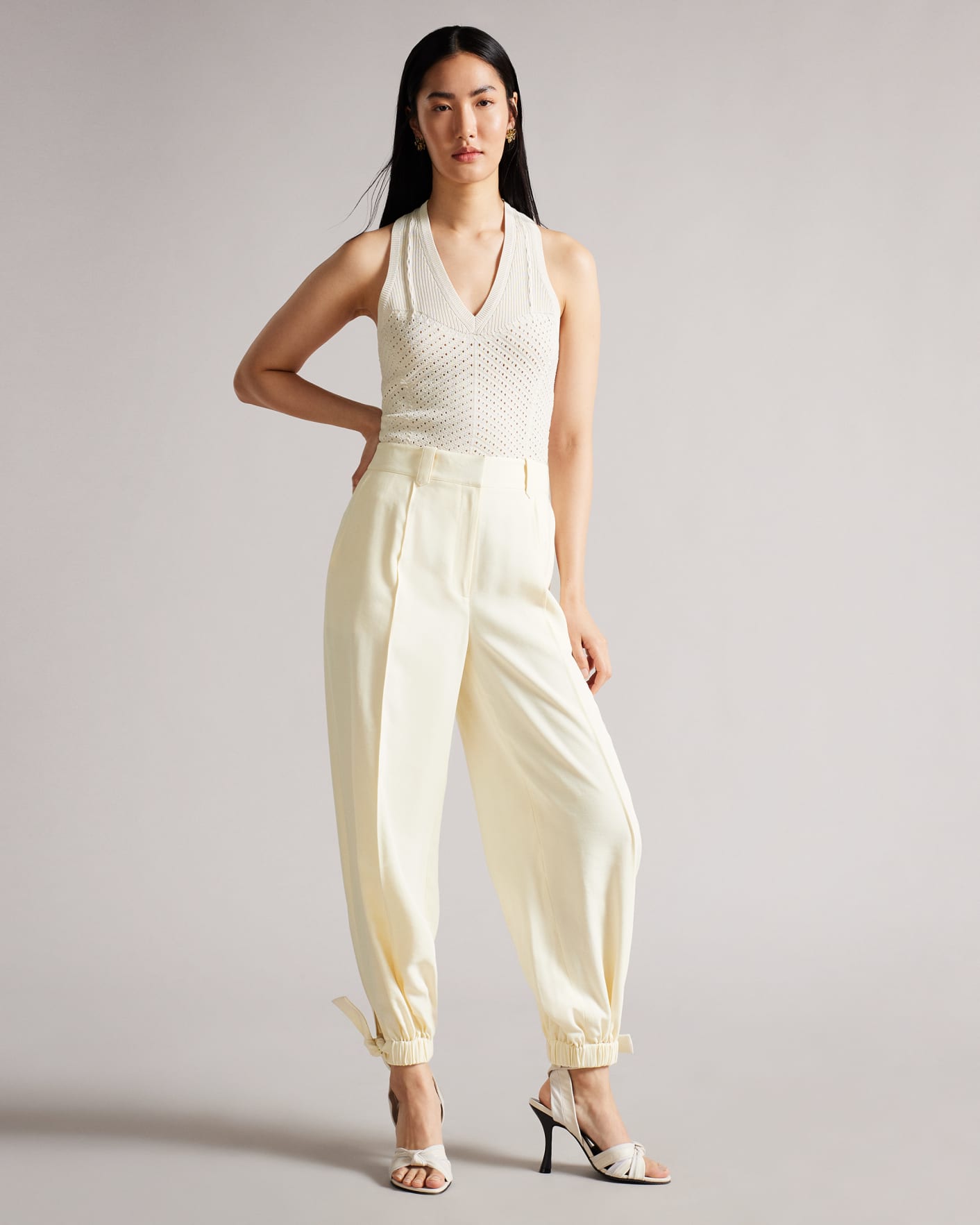 Natural Tailored Harem Trousers Ted Baker