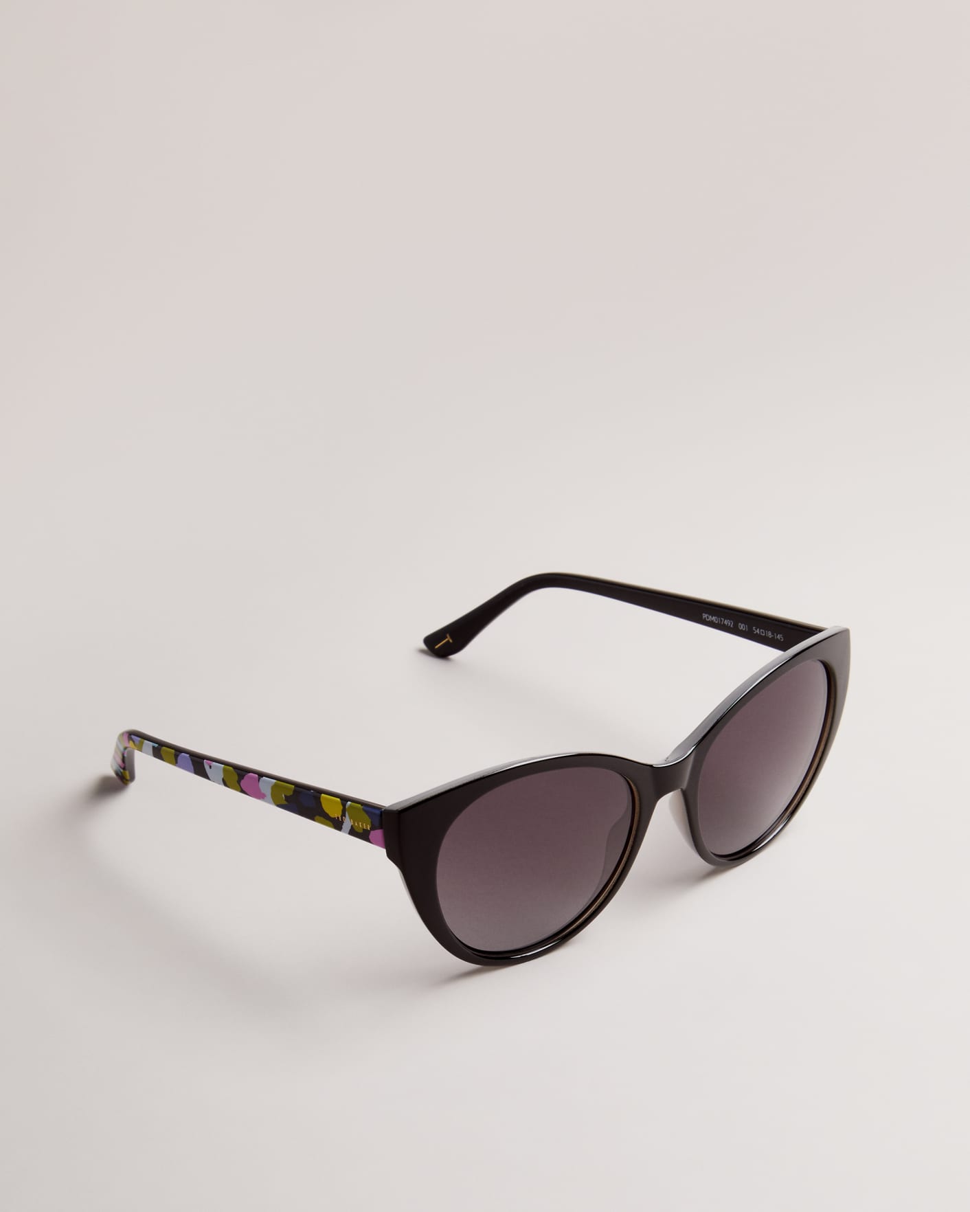 Black Printed Cat Eye Frame Sunglasses Ted Baker