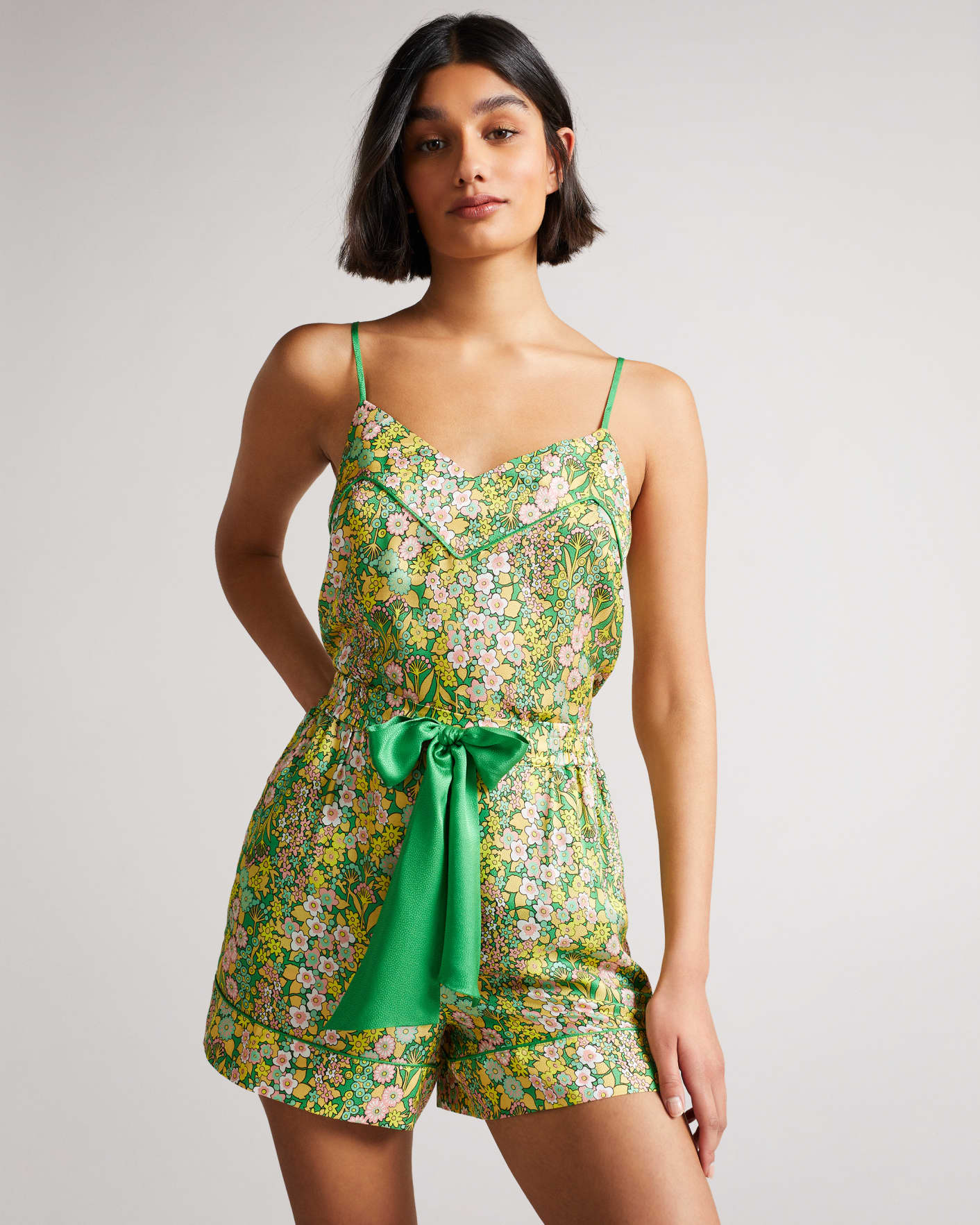 Green Lounge Cami And Short Set Ted Baker