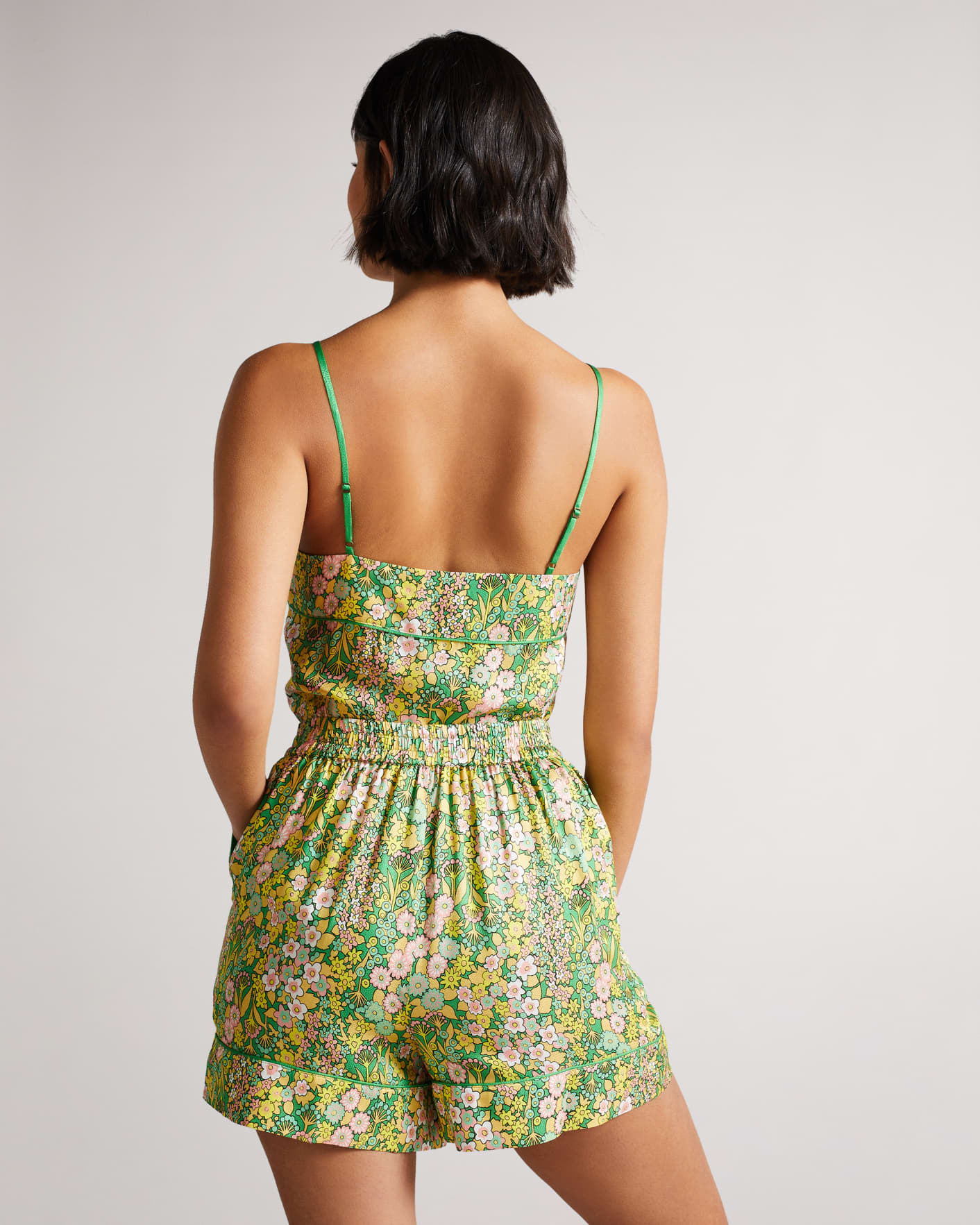Green Lounge Cami And Short Set Ted Baker