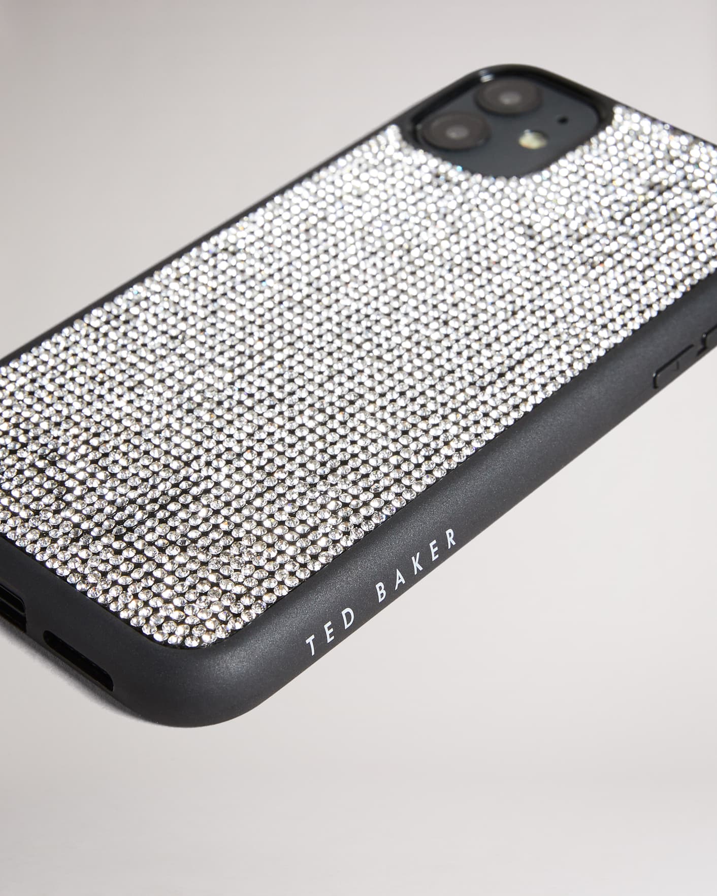 Silver Diamanté iPhone 11 Clip Case Ted Baker