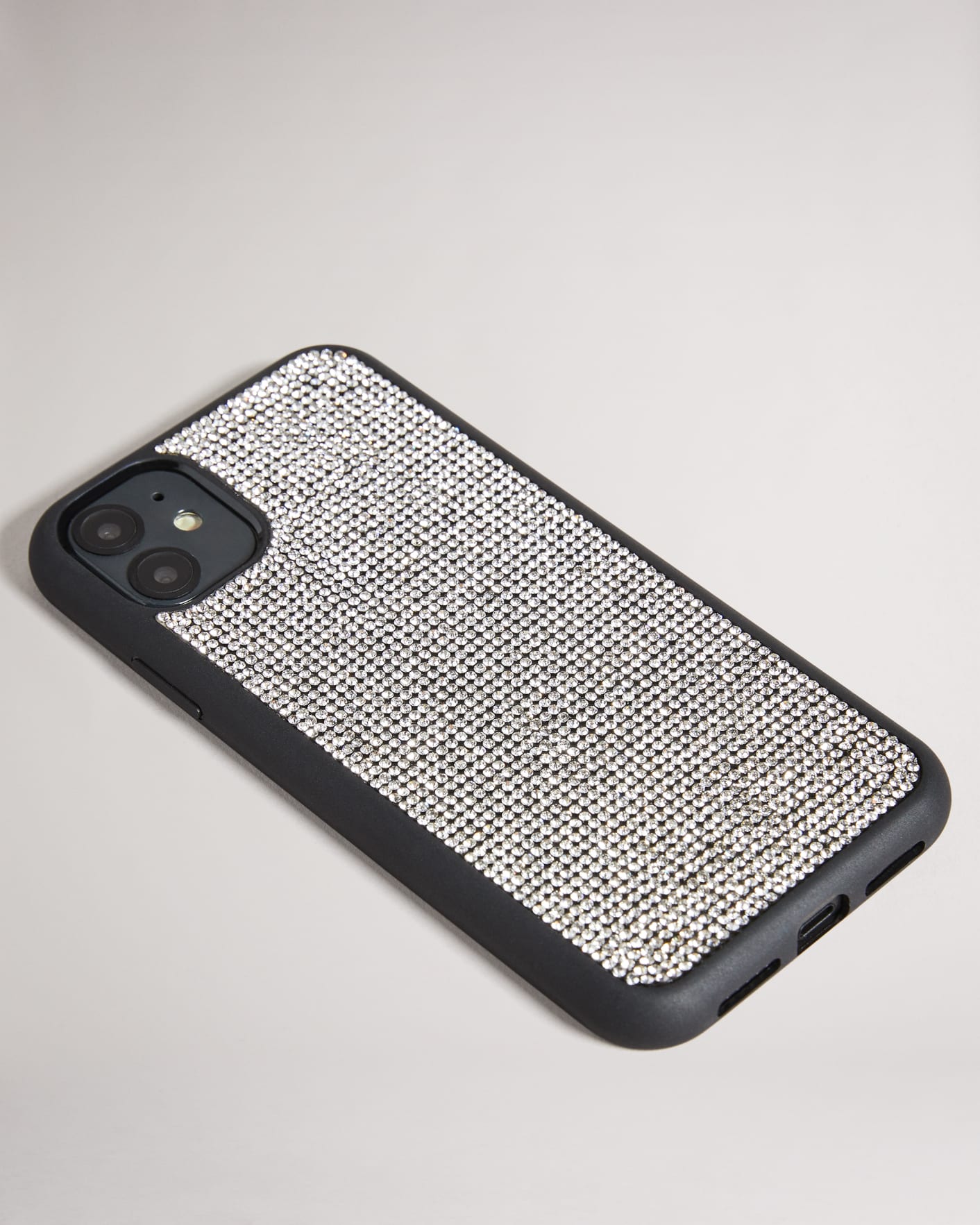 Silver Diamanté iPhone 11 Clip Case Ted Baker