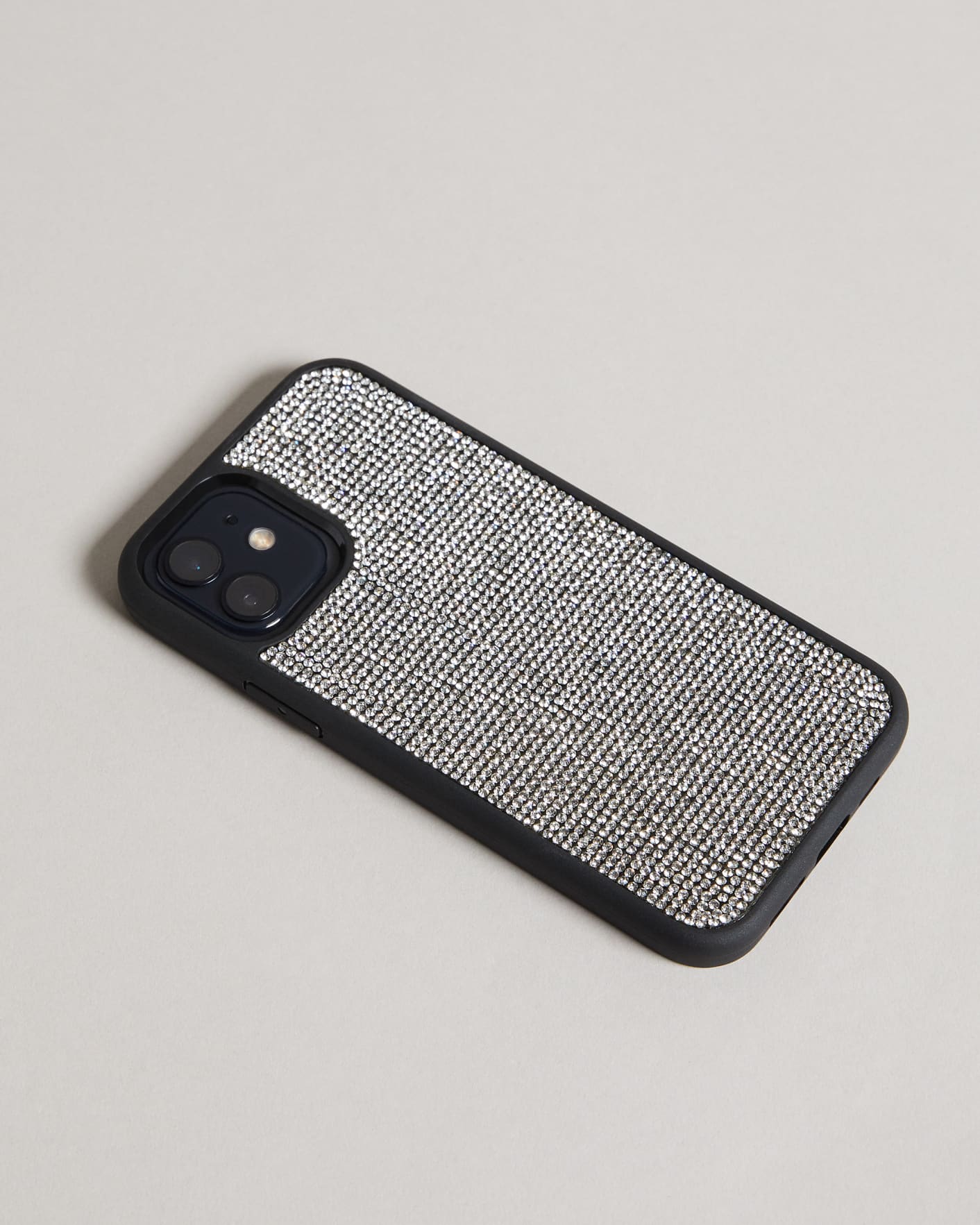 Silver Diamanté iPhone 12 / 12 Pro Clip Case Ted Baker