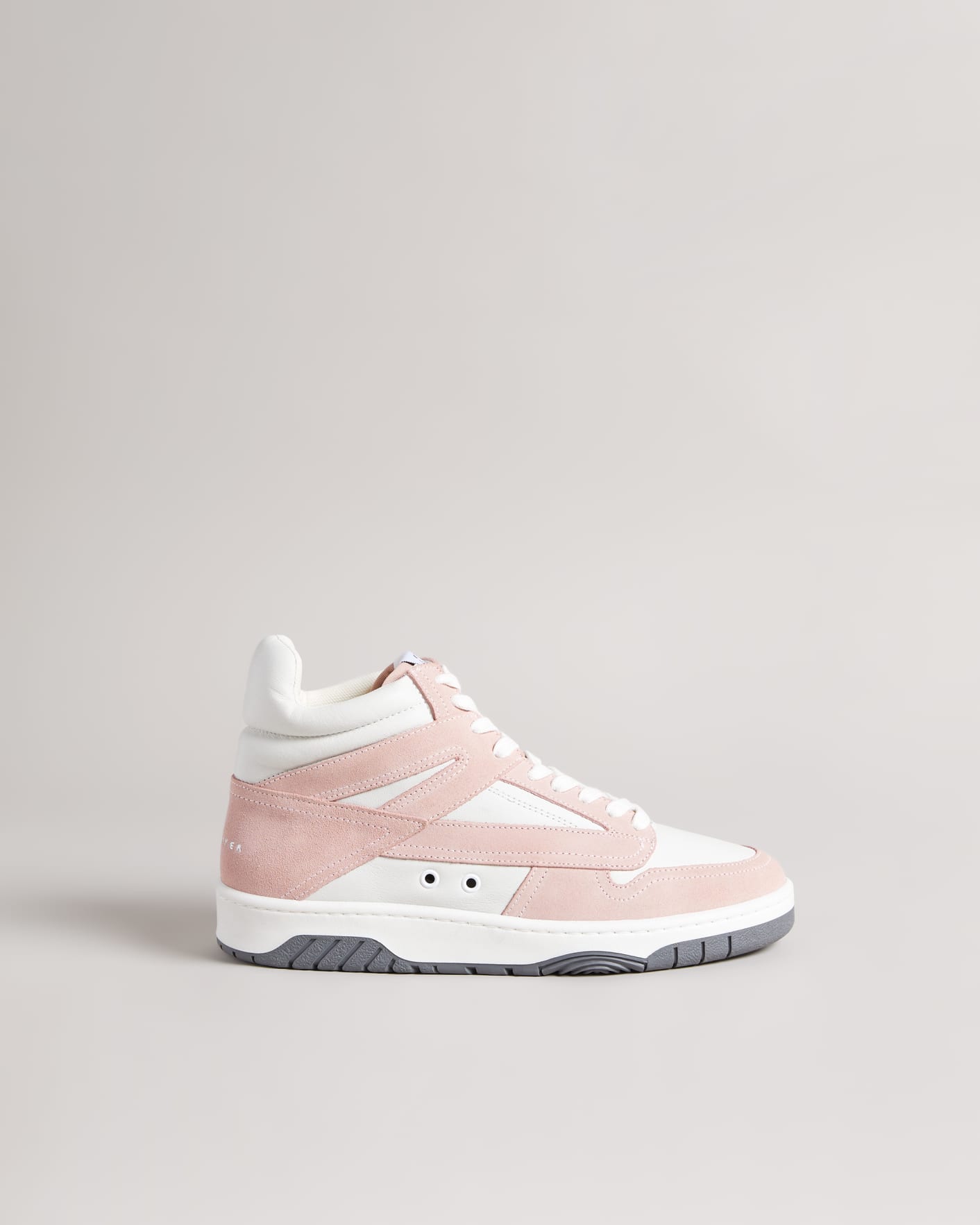 Dusky Pink High Top Trainers Ted Baker