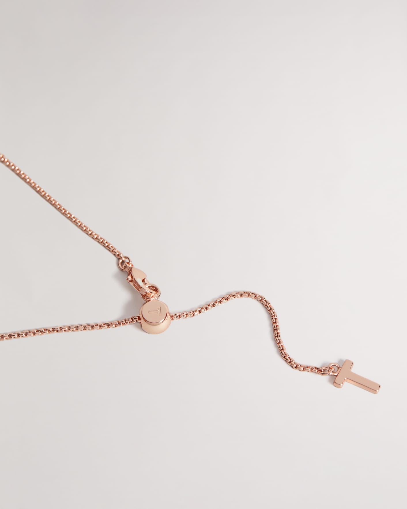 Rose Gold Colour Crystal Pendant Necklace Ted Baker