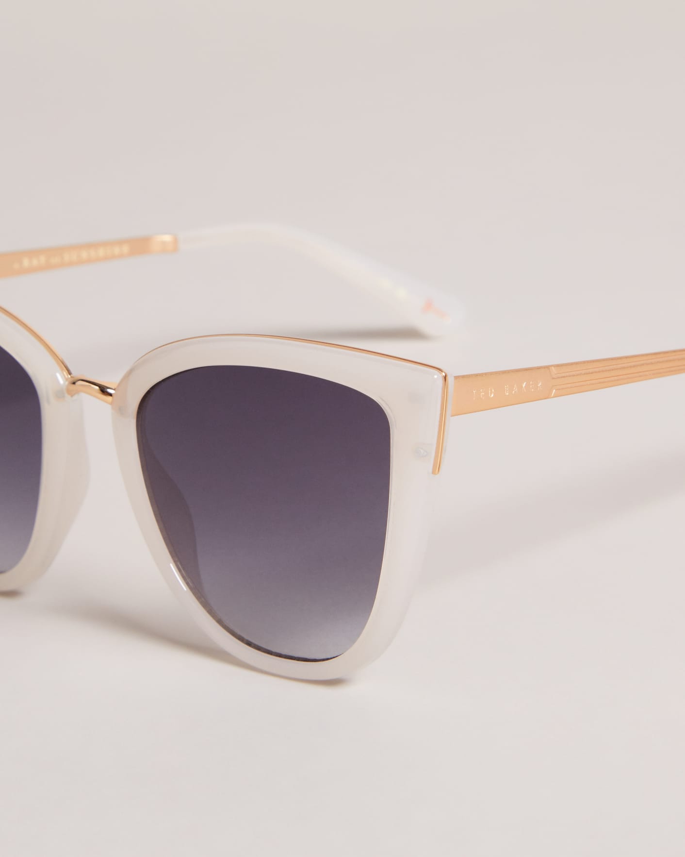 White Cat Eye Frame Sunglasses Ted Baker