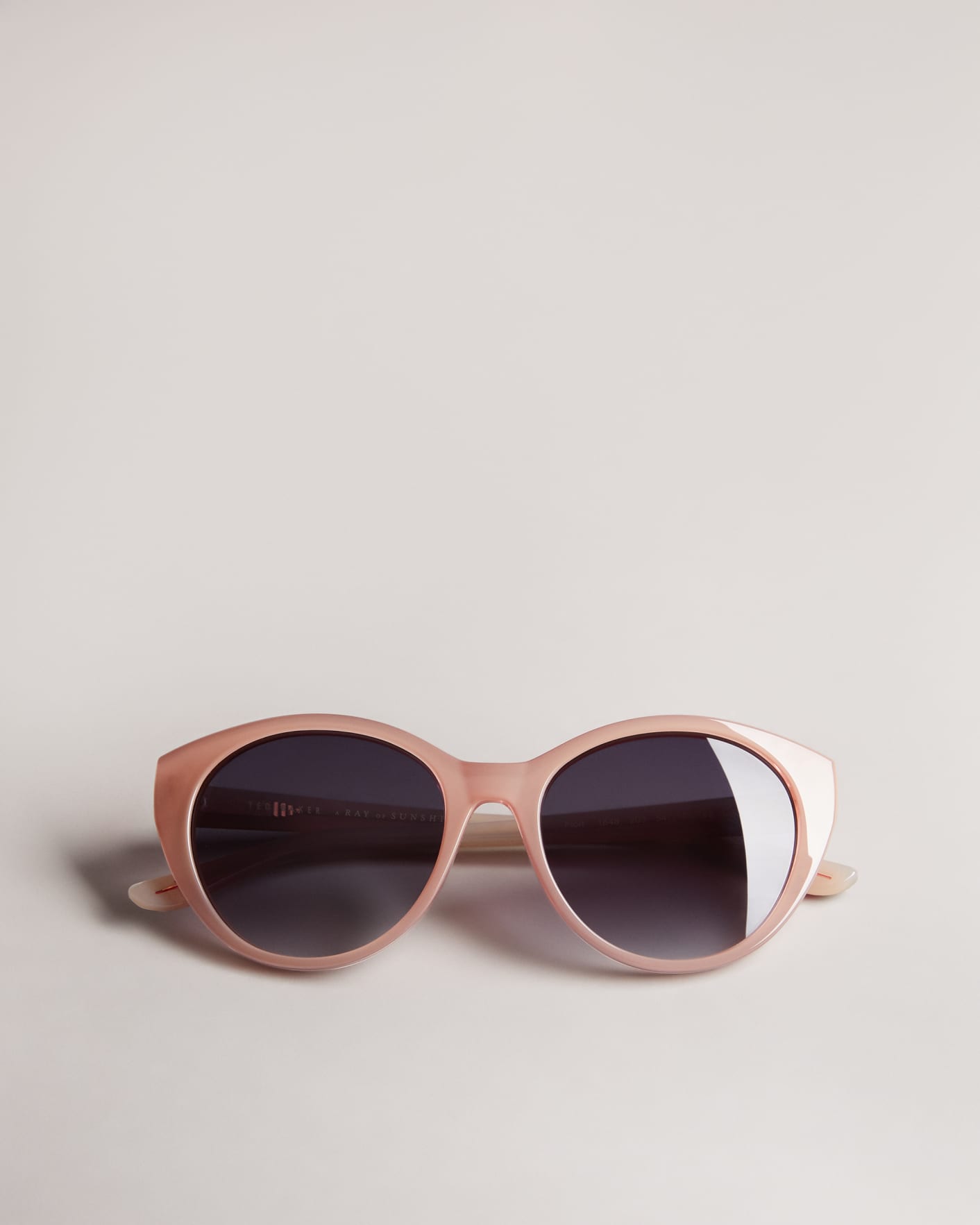 Light Pink Printed Cat Eye Frame Sunglasses Ted Baker