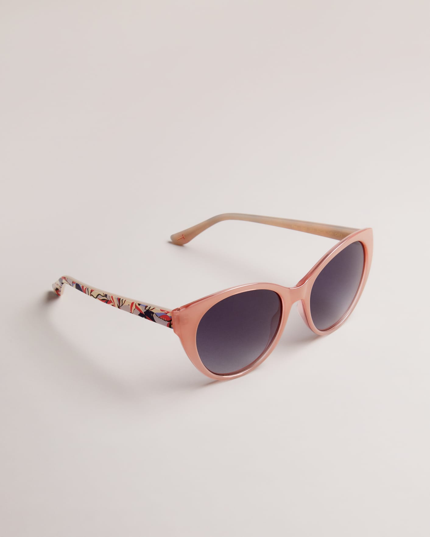 Light Pink Printed Cat Eye Frame Sunglasses Ted Baker