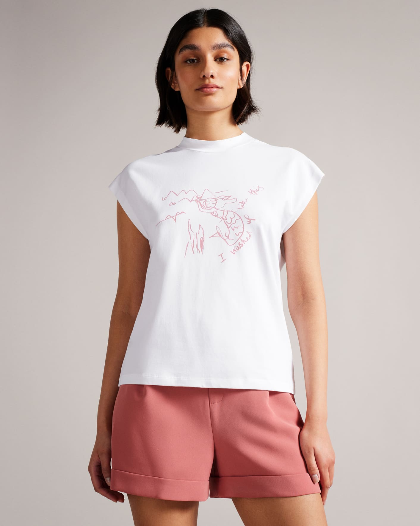 Ivoire Tee-shirt I Wash Up Like This Ted Baker