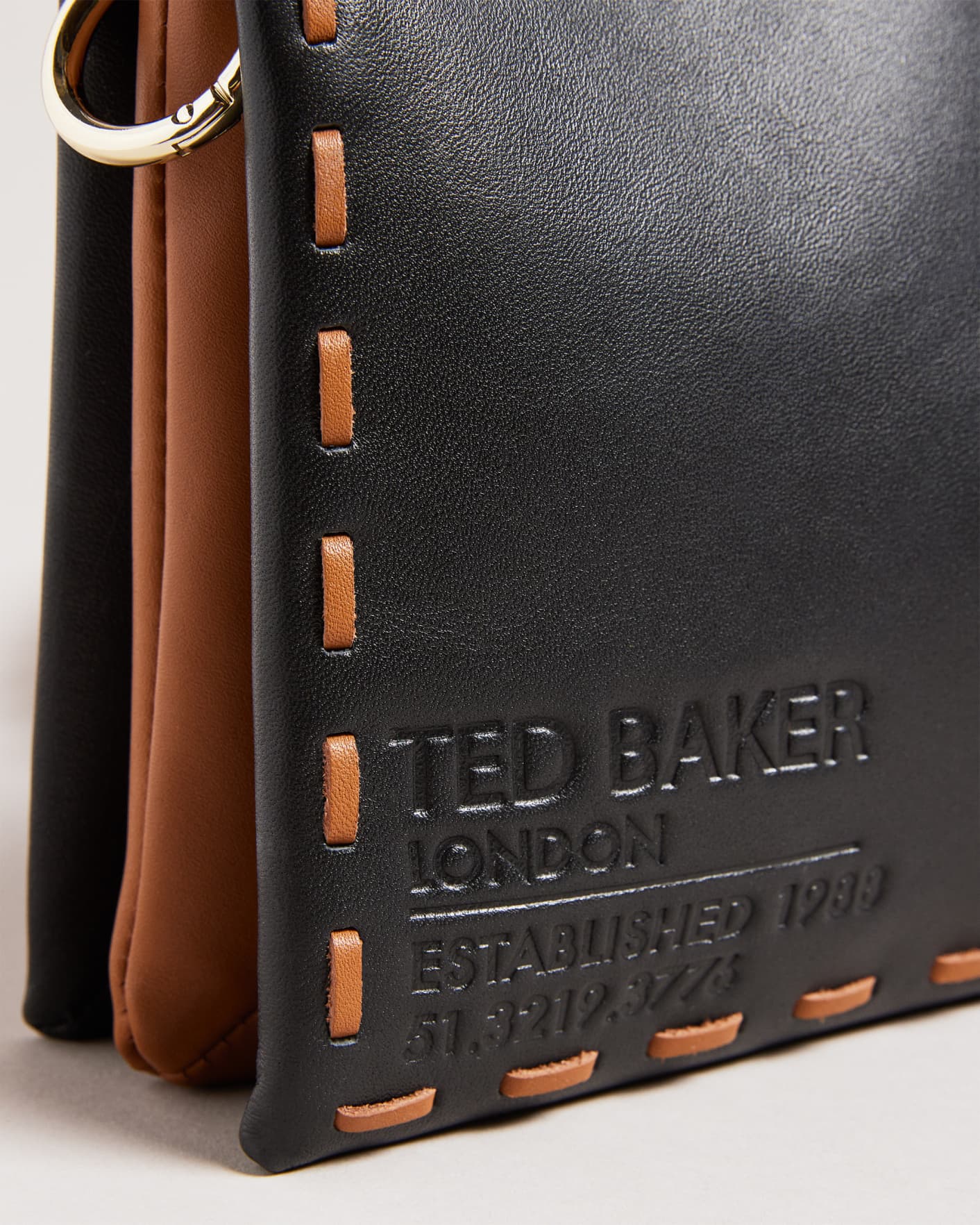 Black Braided Strap Cross Body Bag Ted Baker