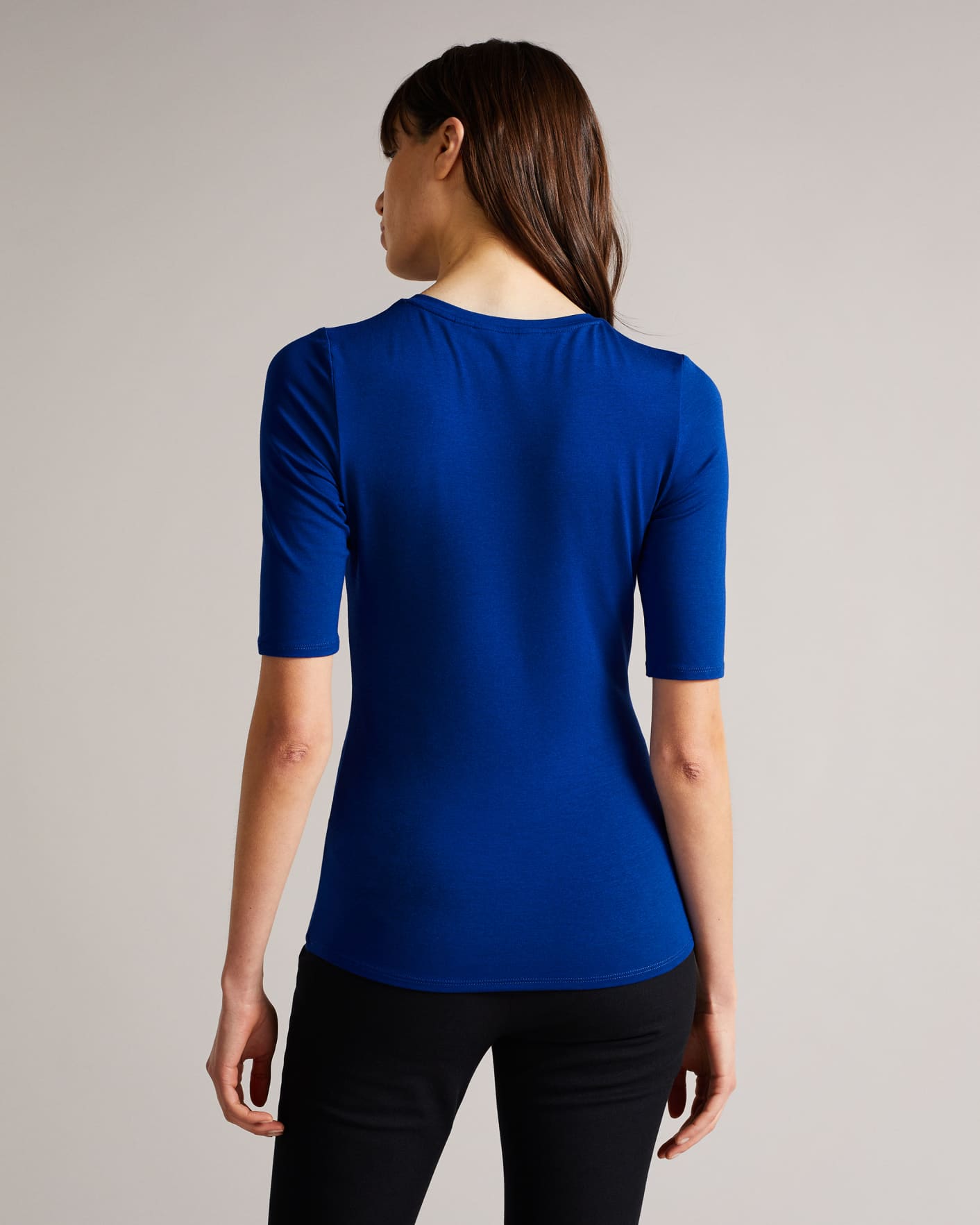 Blue Fitted Jersey Tee Ted Baker