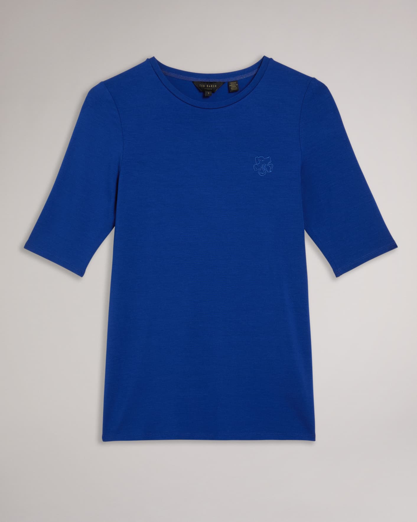 Blue Fitted Jersey Tee Ted Baker