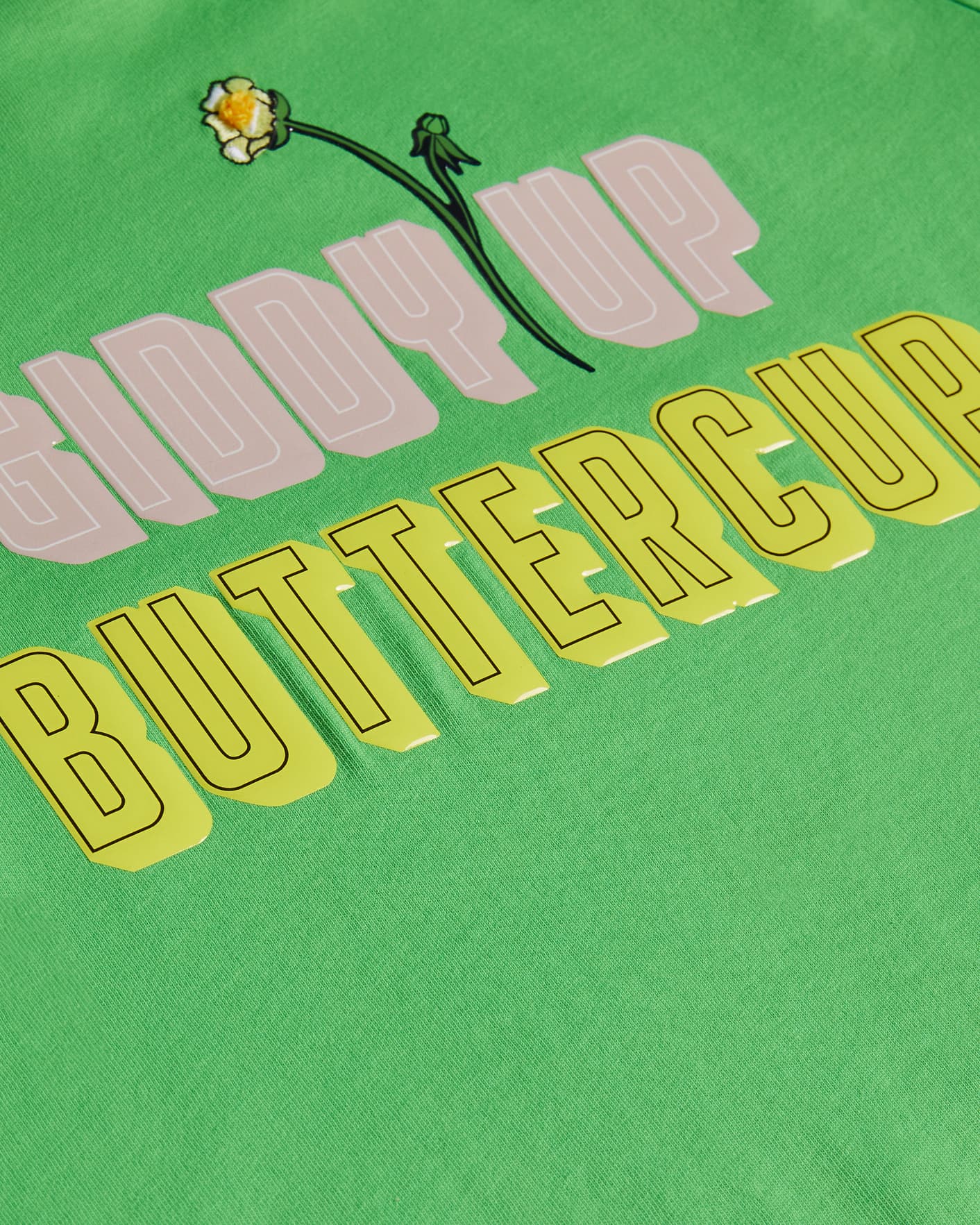 Green Giddy Up Buttercup T-Shirt Ted Baker