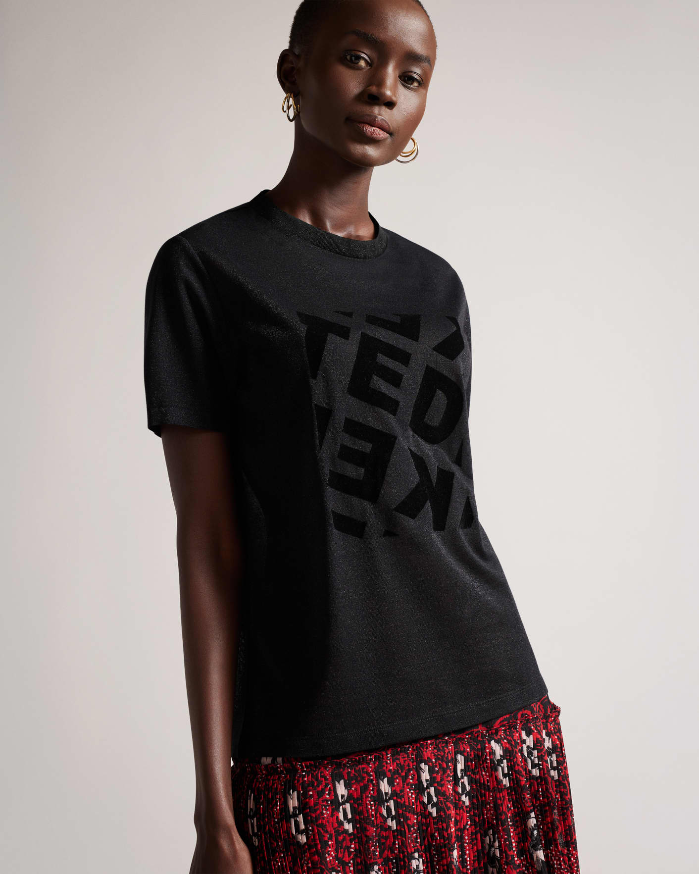 Black Graphic Tee Ted Baker