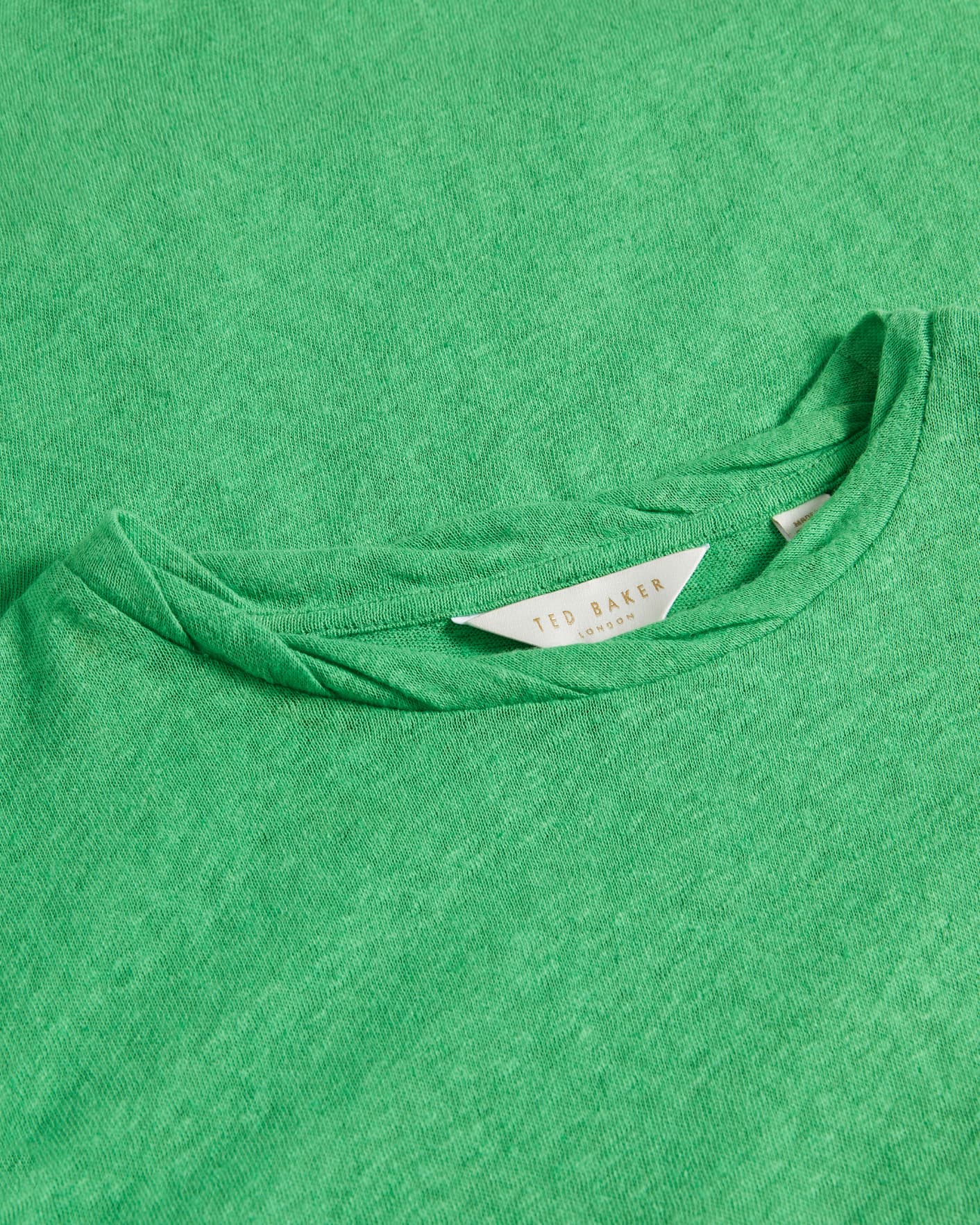 Vert Tee-shirt avec détails aux épaules Ted Baker