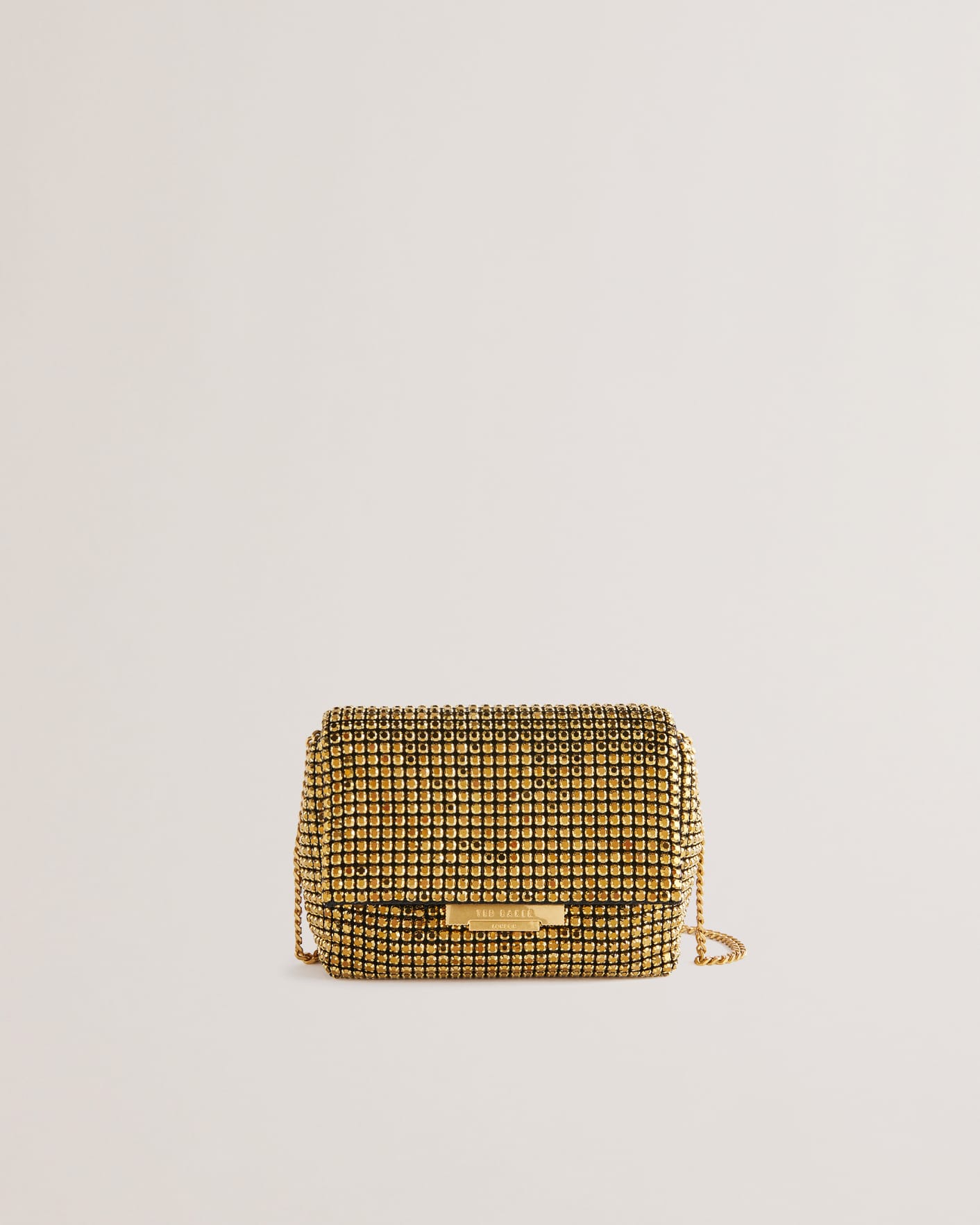 Gold Geraffte Mini-Handtasche Ted Baker