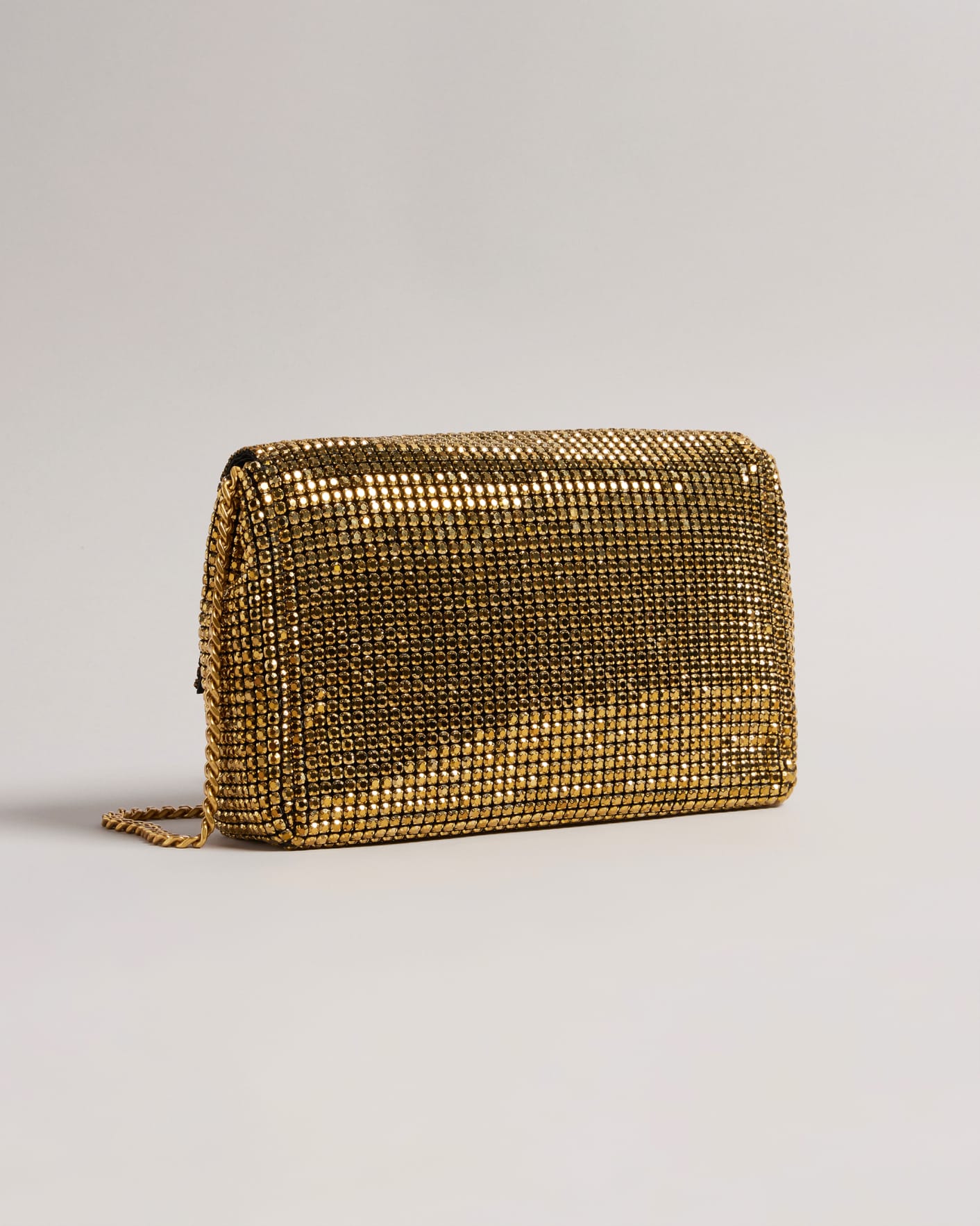 Gold Crystal Baguette Bag Ted Baker