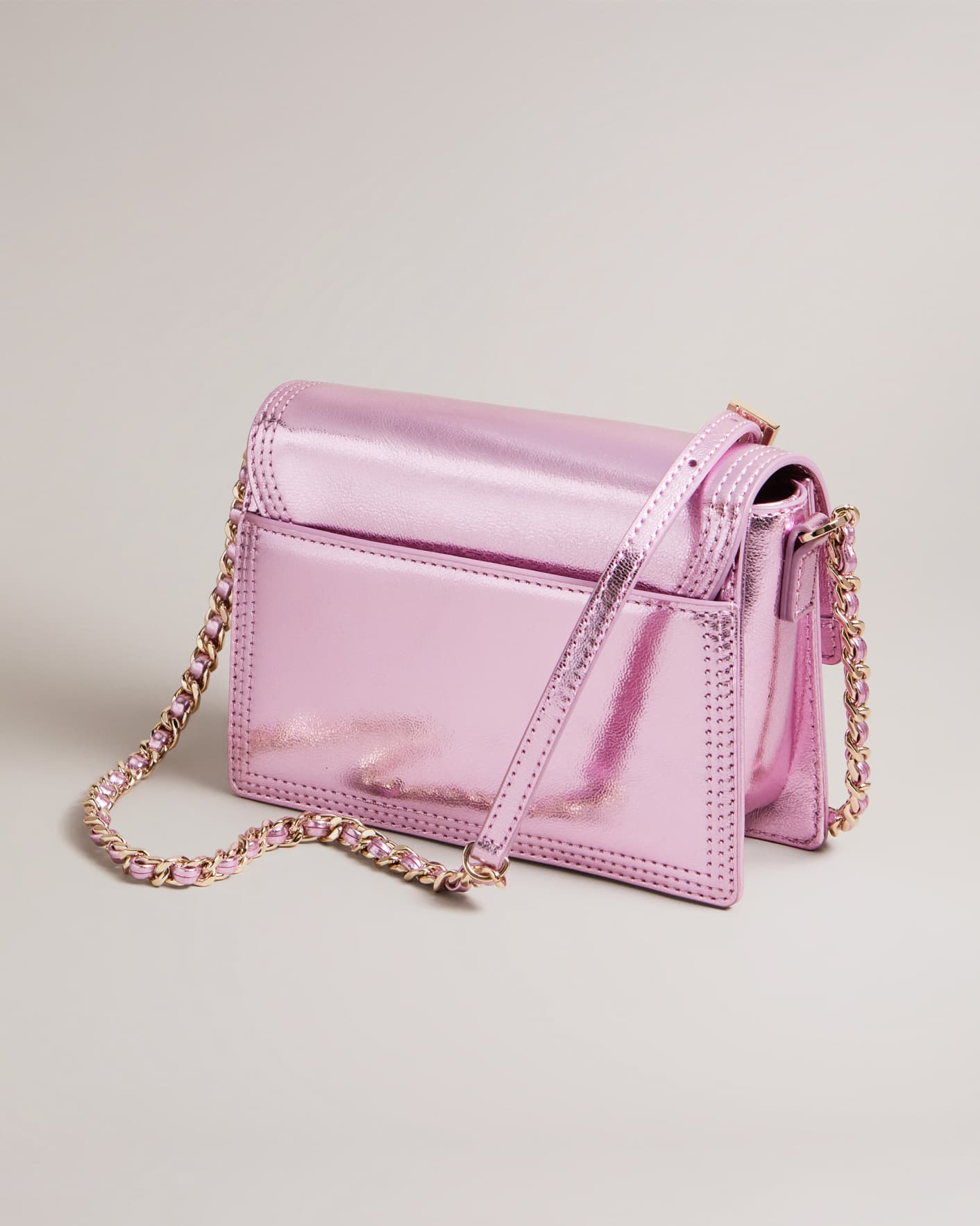 Ladies Ted Baker bag - Pink Leather - Croc - Side bag, cross body - BNWT  RRP£160