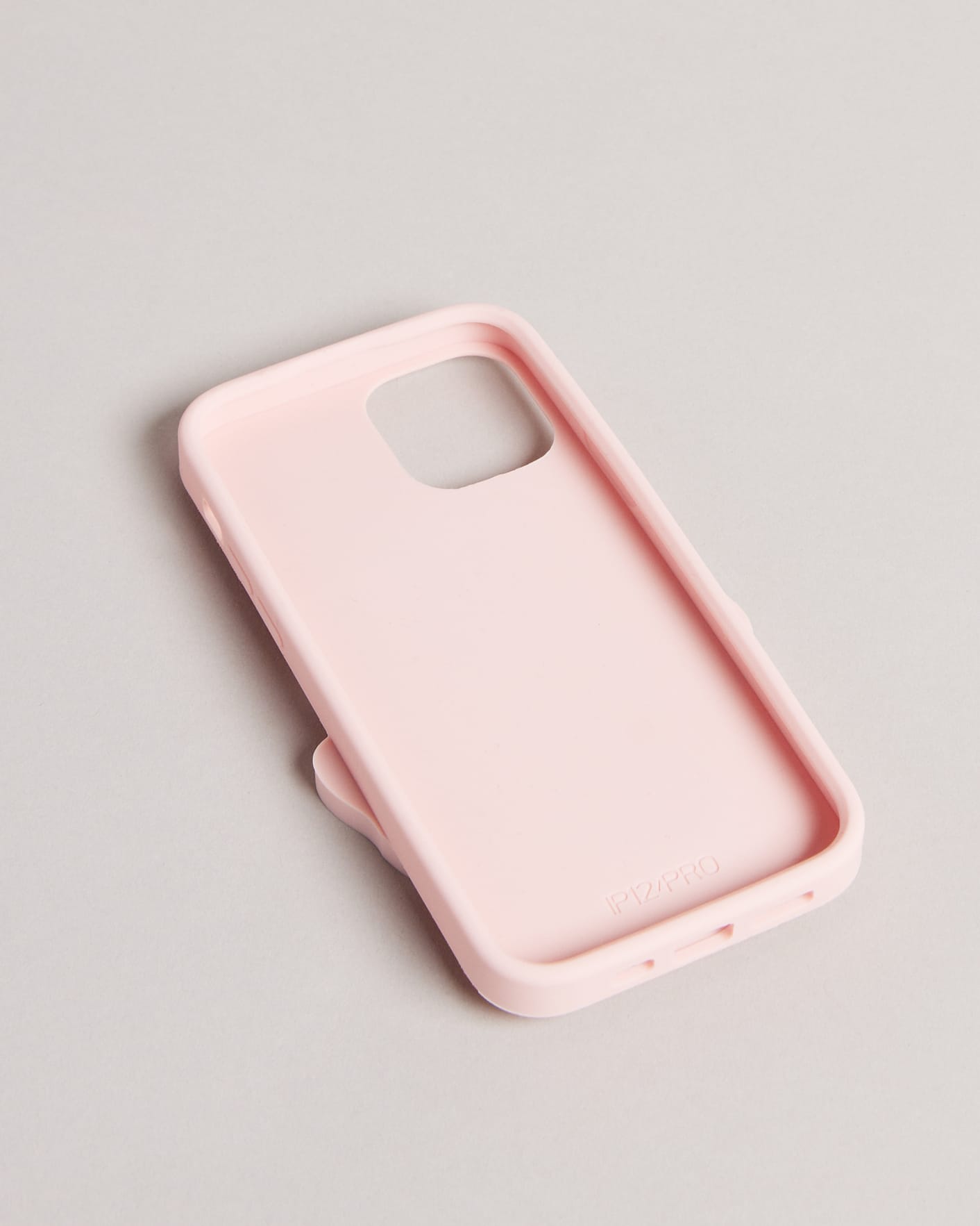 Light Pink Magnolia Silicone iPhone 12 / 12 Pro Clip Case Ted Baker