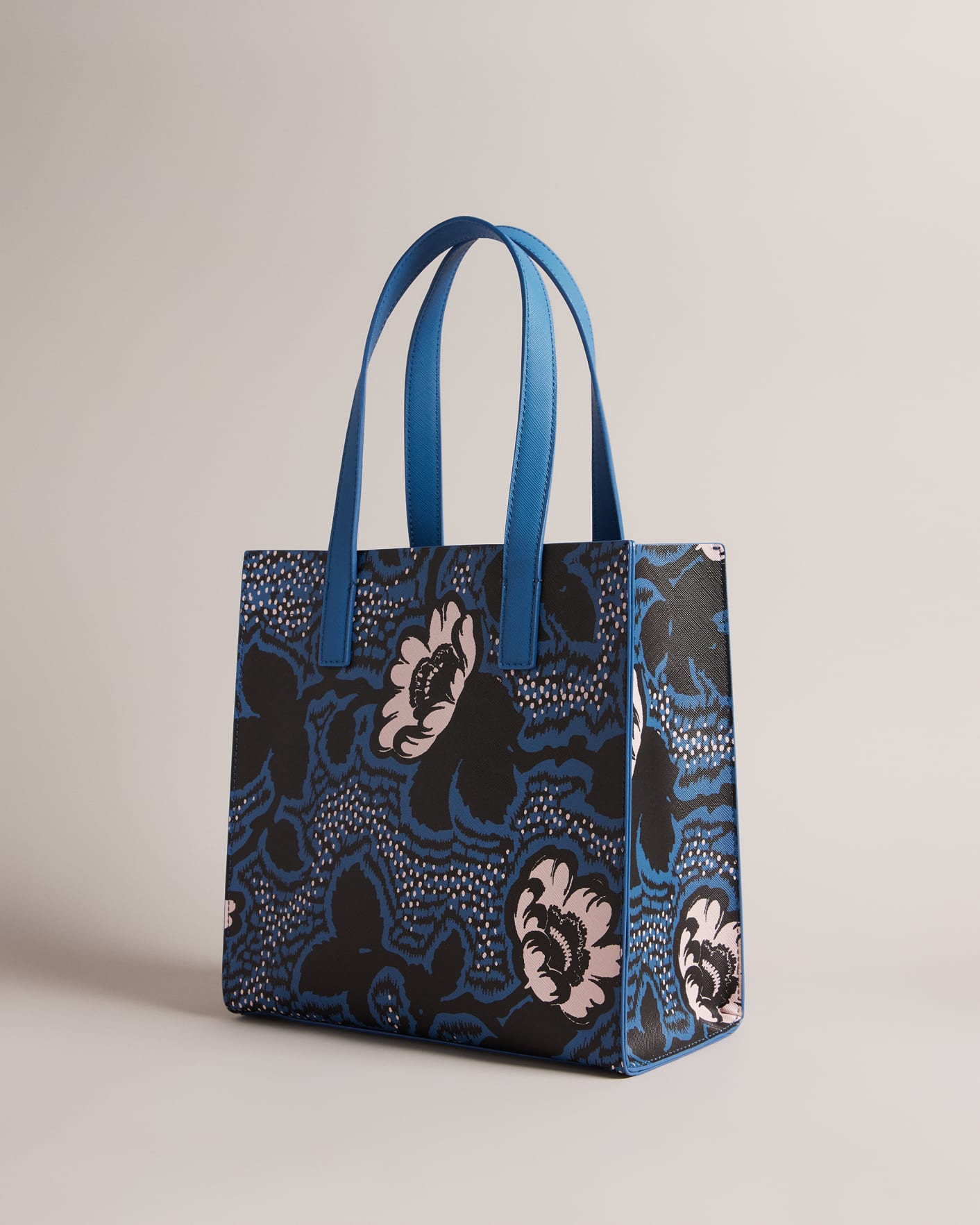 Dark Blue Graphic Floral Small Icon Bag Ted Baker