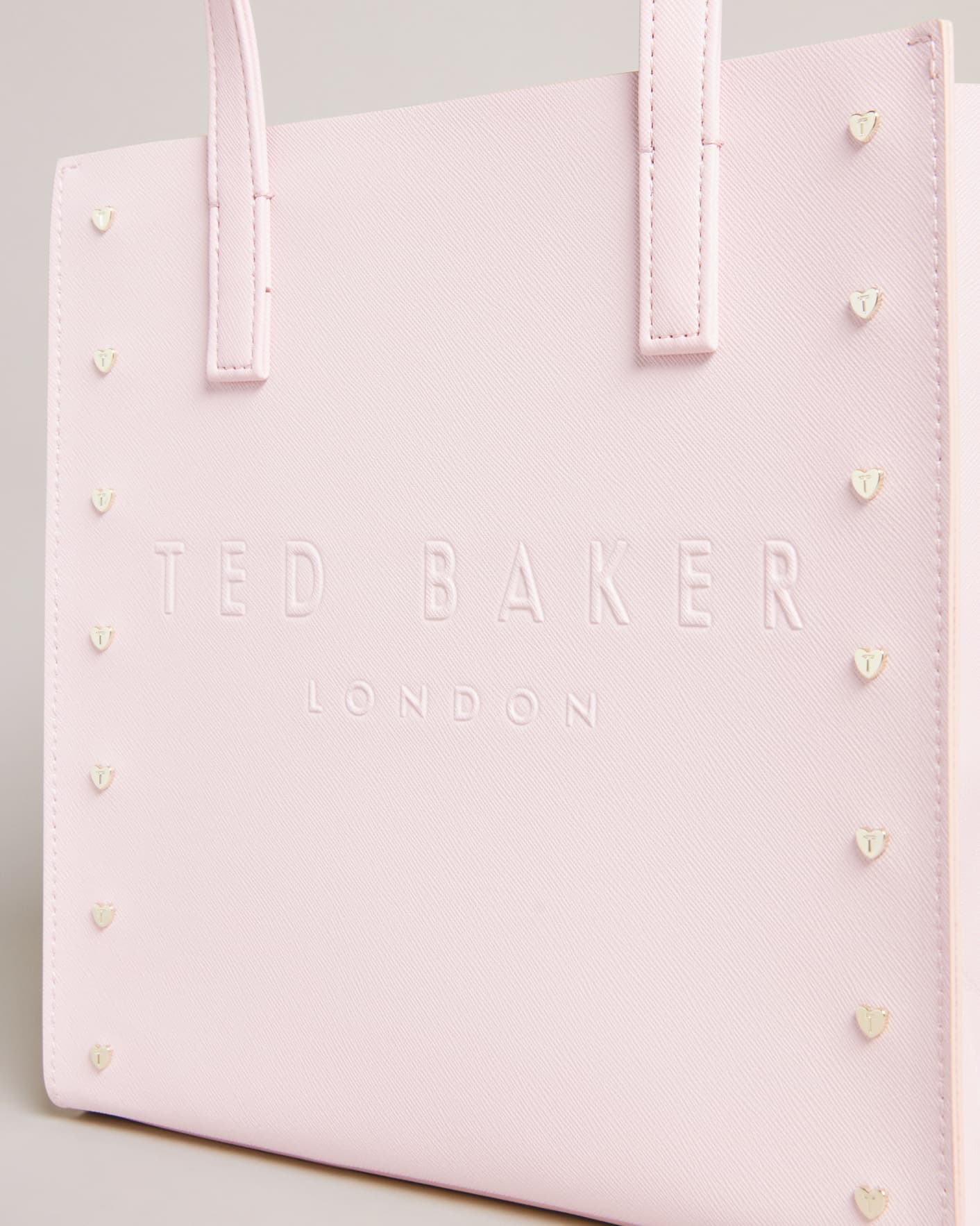 Ted Baker Stocon heart stud tote bag in pink