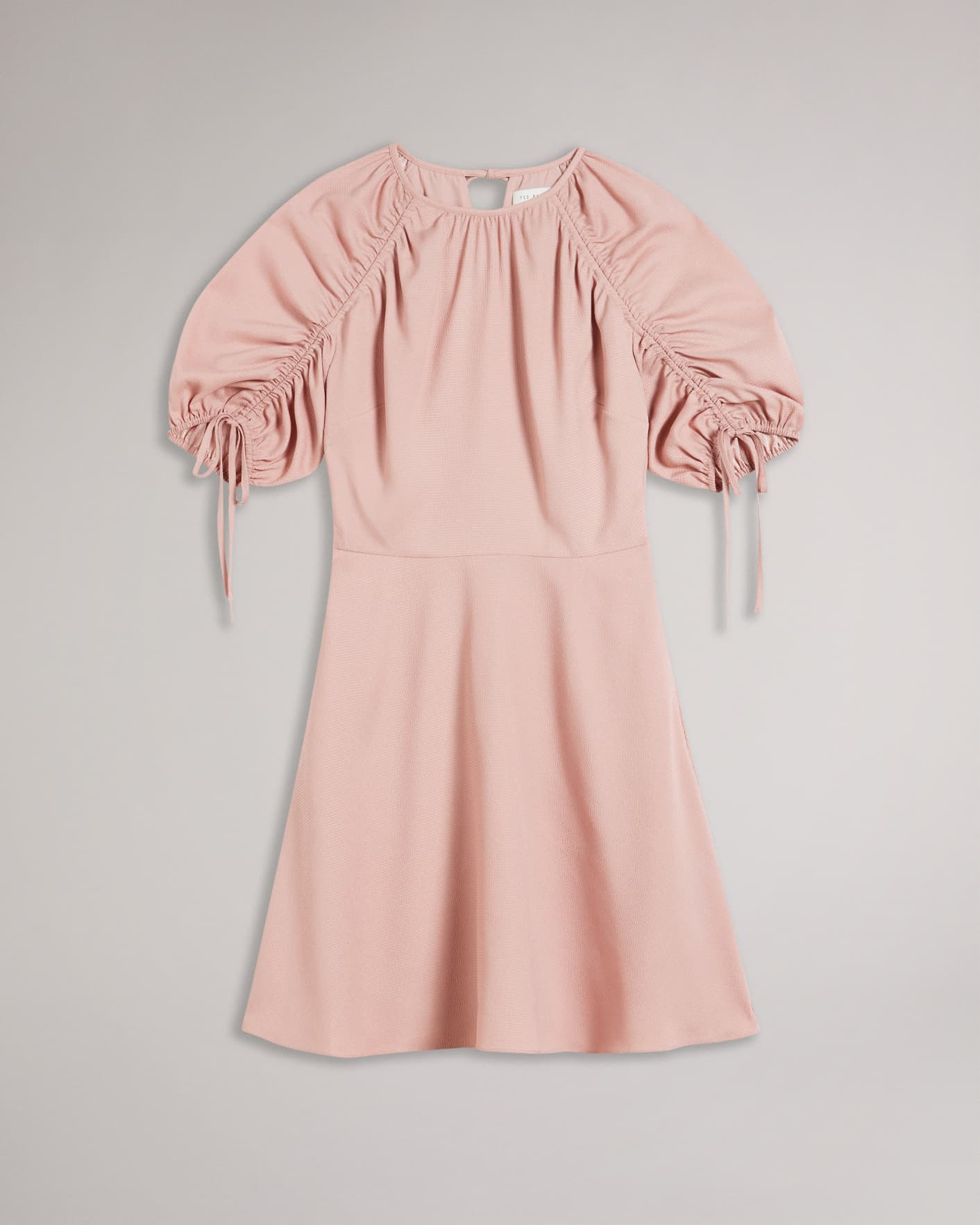 Dusky Pink Short Sleeve Mini Dress Ted Baker