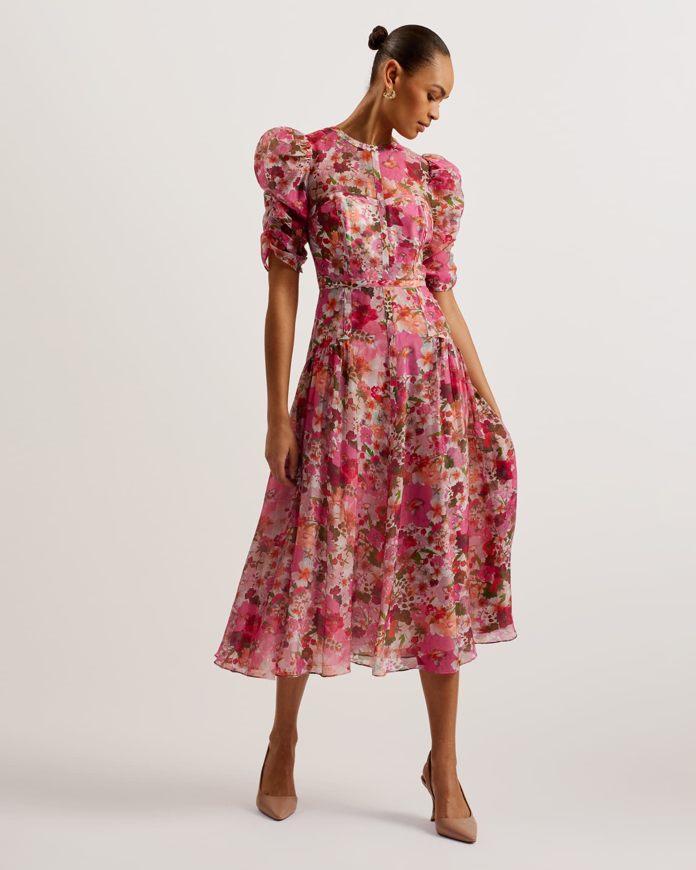  Women's Dress Dresses for Women Floral Print Puff