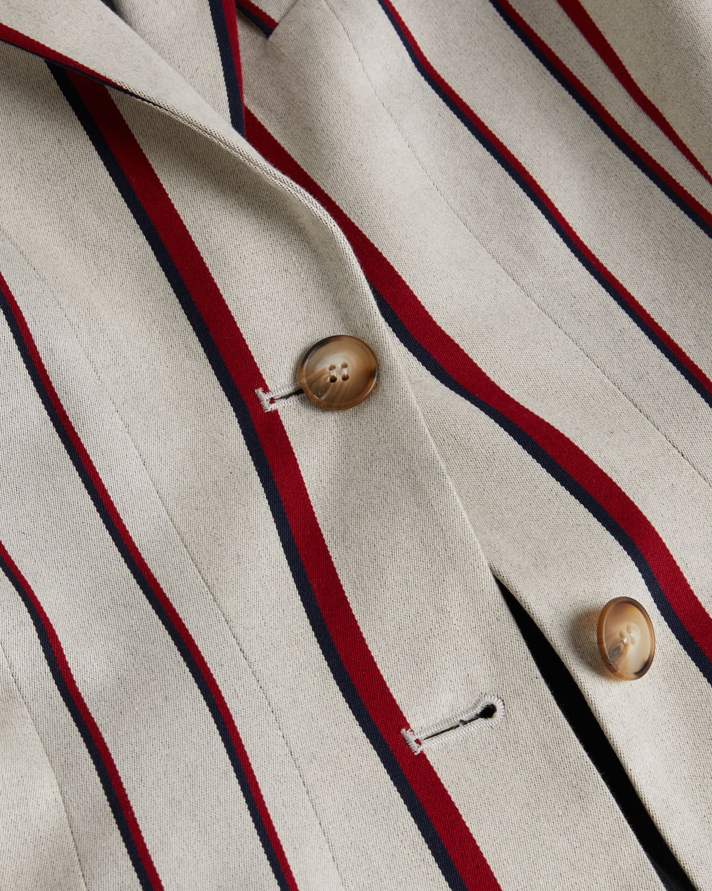 Natural MIB Striped Jacket Ted Baker