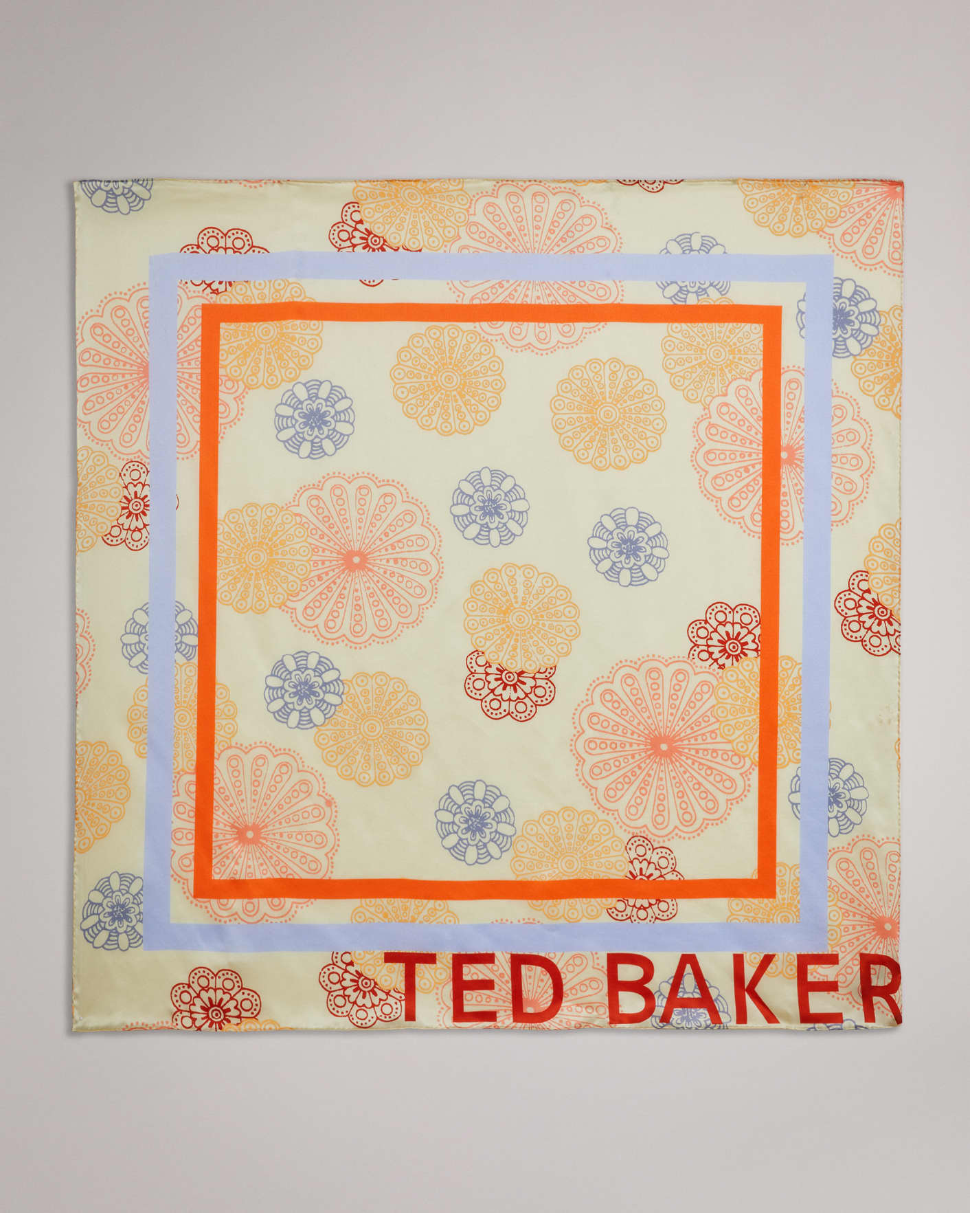 Natural Pañuelo Seda Estampado Mandalas Ted Baker