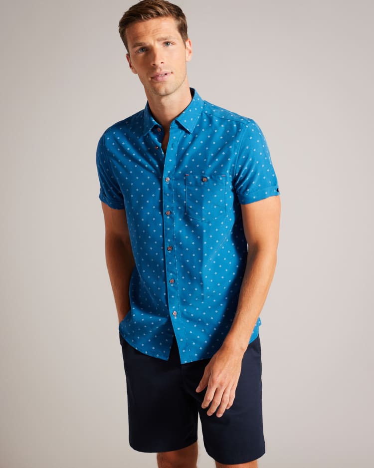 NOCHIP - MID-BLUE | Shirts | Ted Baker US